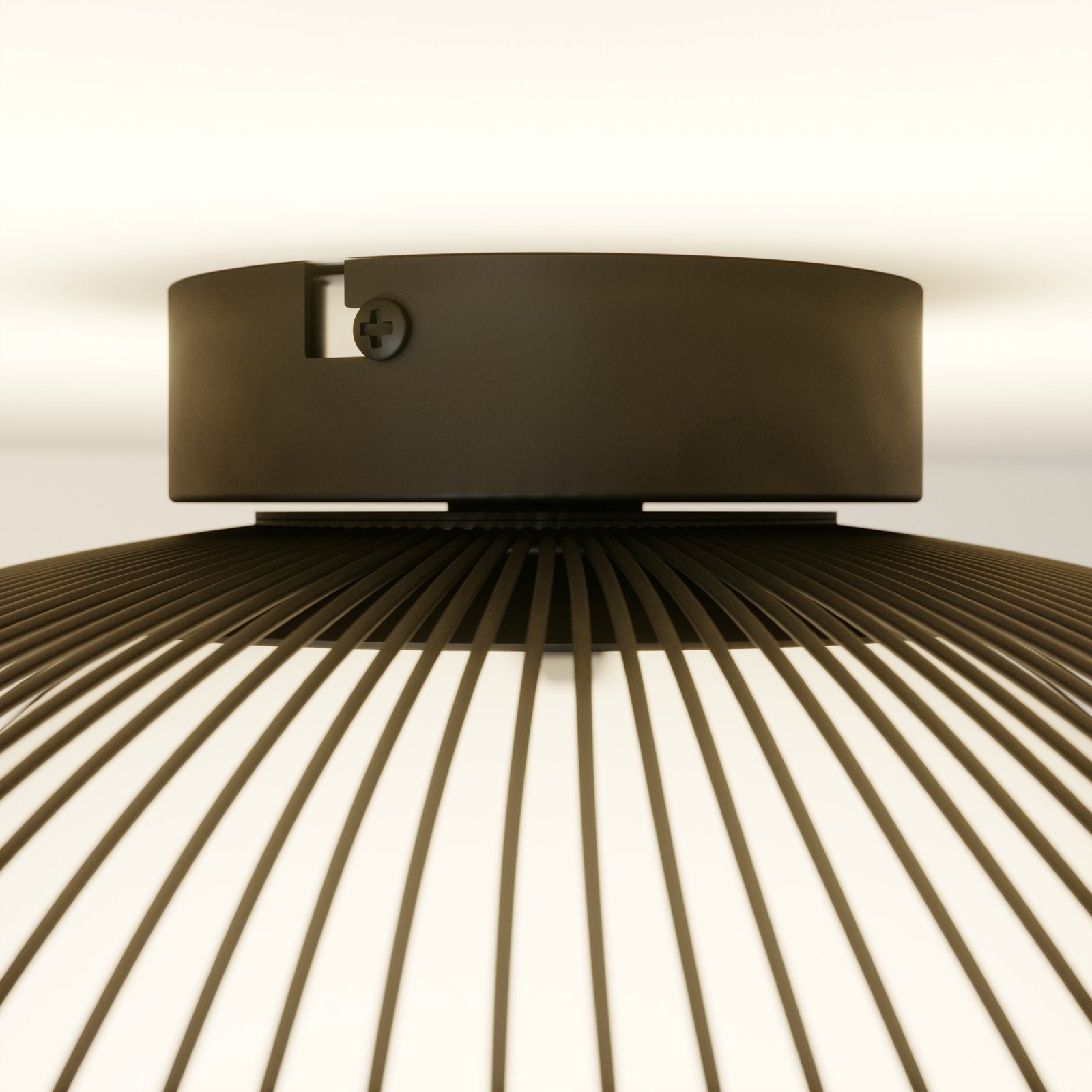 Fabronia Taklampe Opal/Black - Lindby