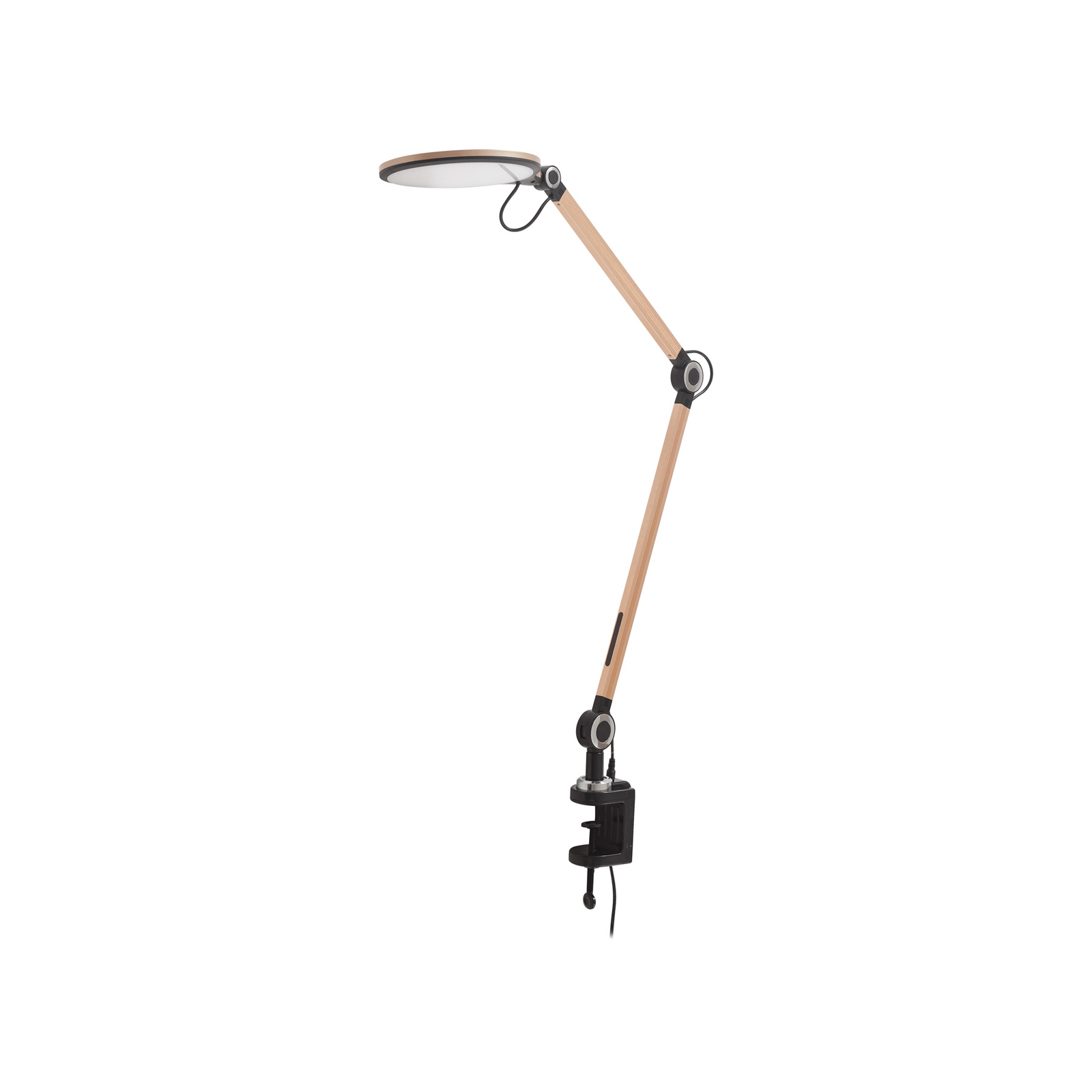 Nyxaris LED Table Lamp w/Clamp CCT Silver - Lindby