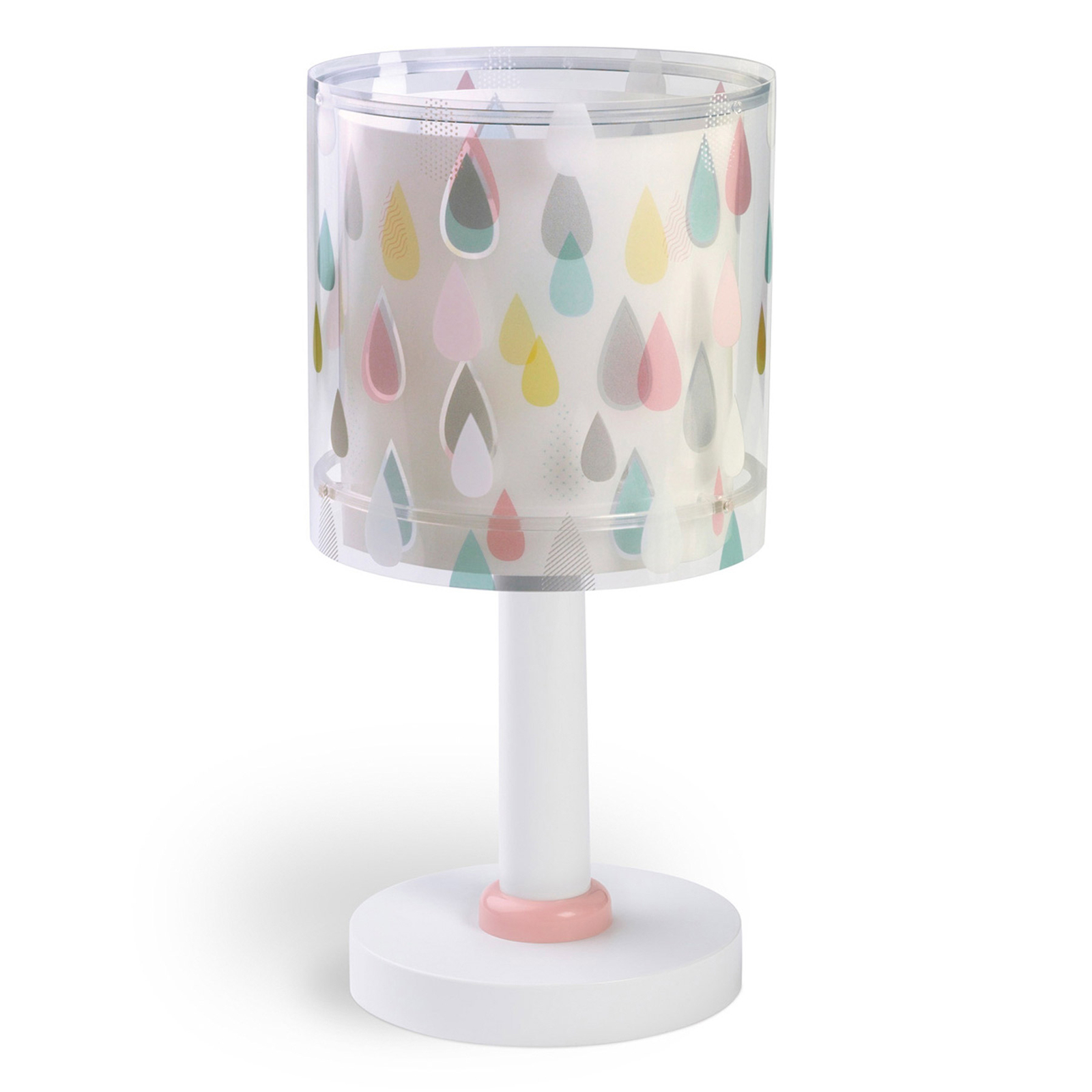 Dalber Colour Rain table lamp, double lampshade