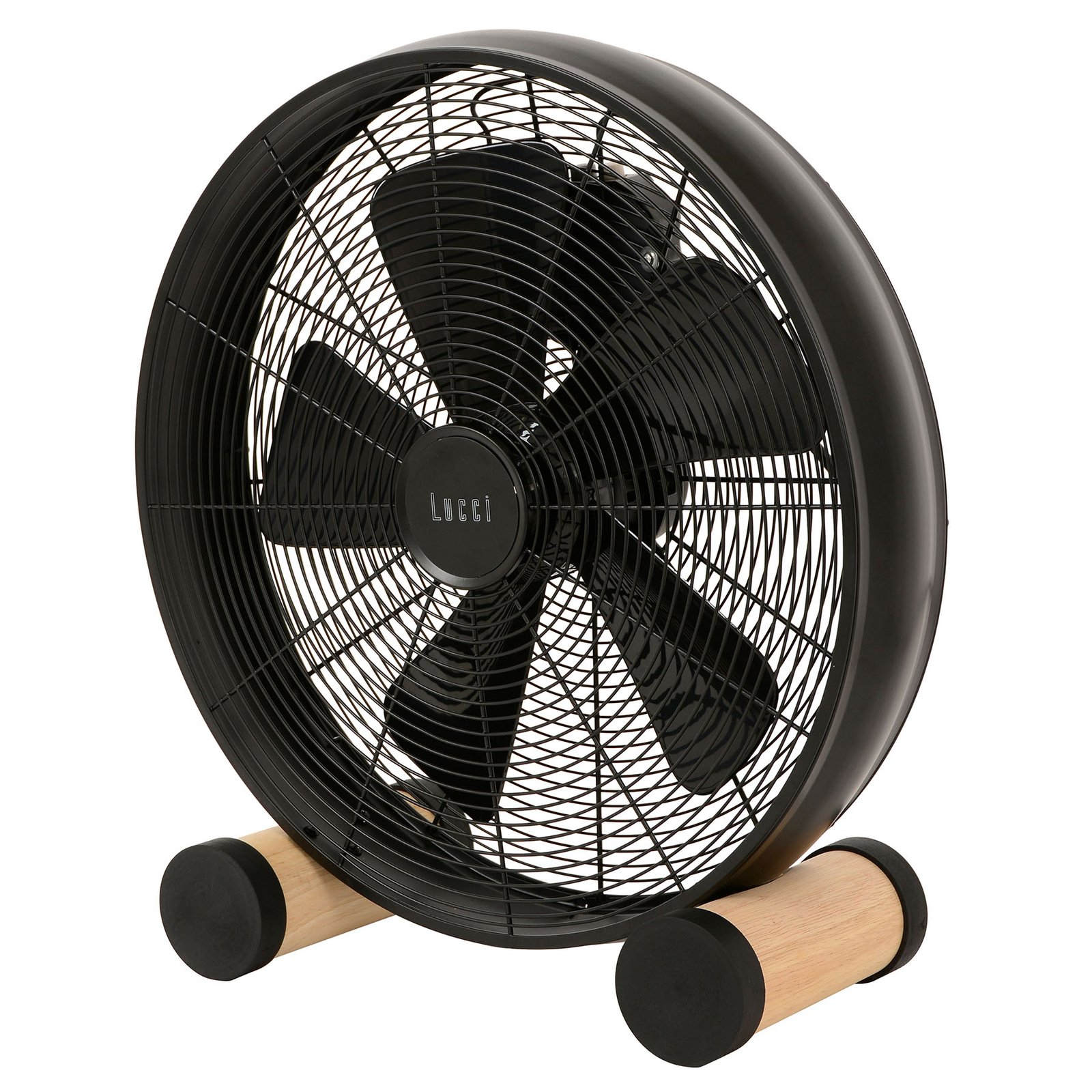 Stolný ventilátor Breeze, Ø 41 cm, čierny/jaseň