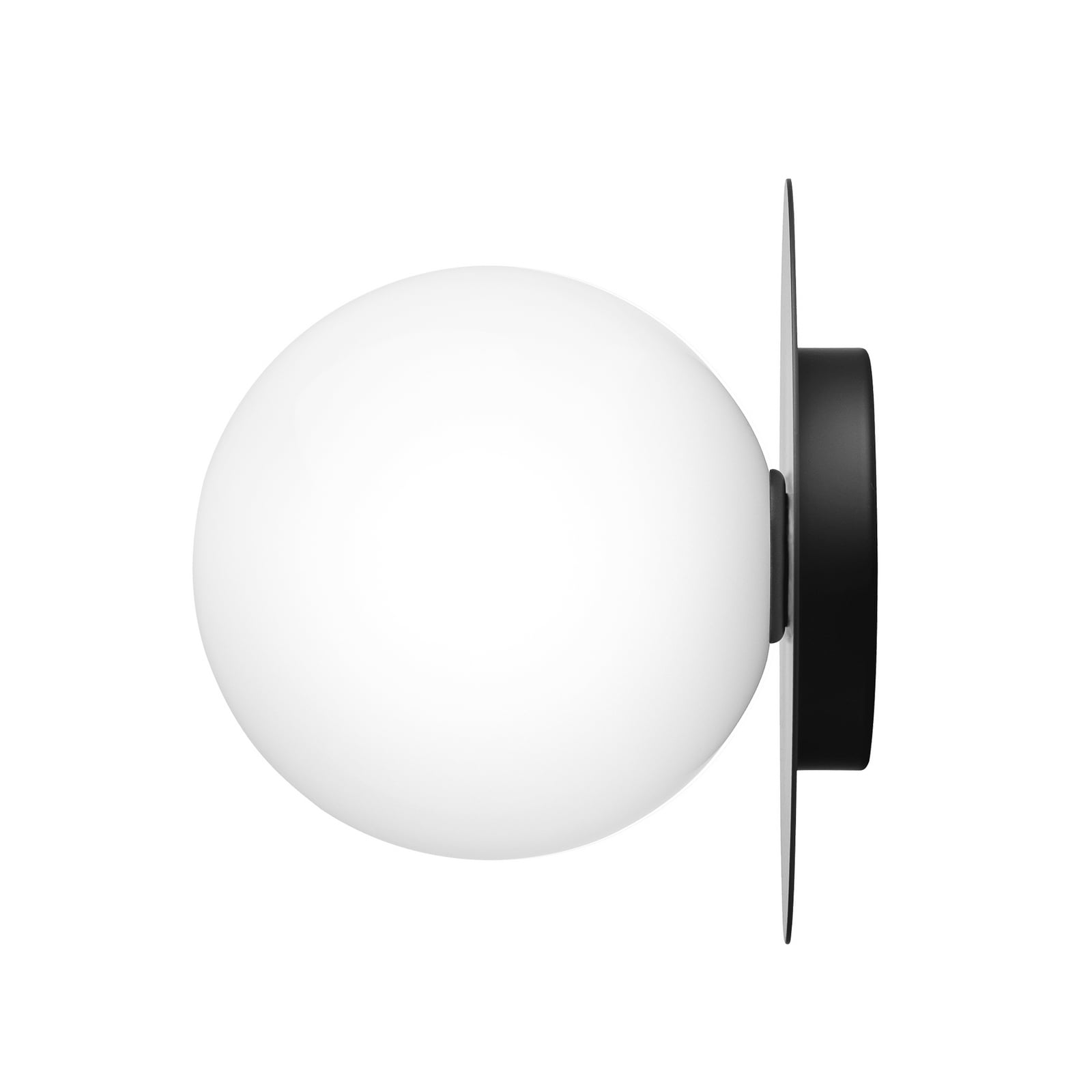 Liila 1 Seinä-/Kattovalaisin IP44 Large Black/Opal - Nuura
