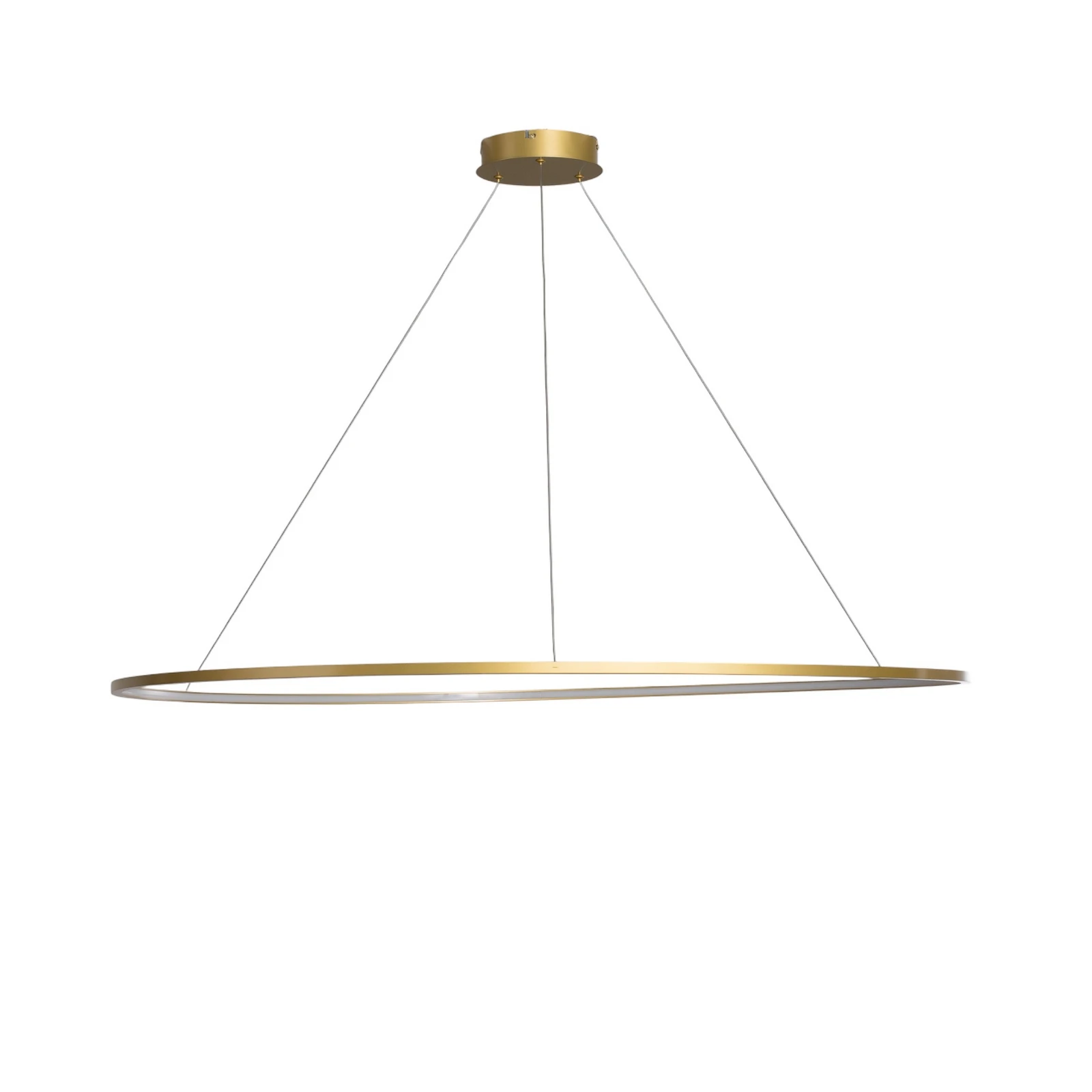 LED pakabinama lempa Saturno, Ø 120 cm, aukso spalvos, 1 lemputė, 4000 K
