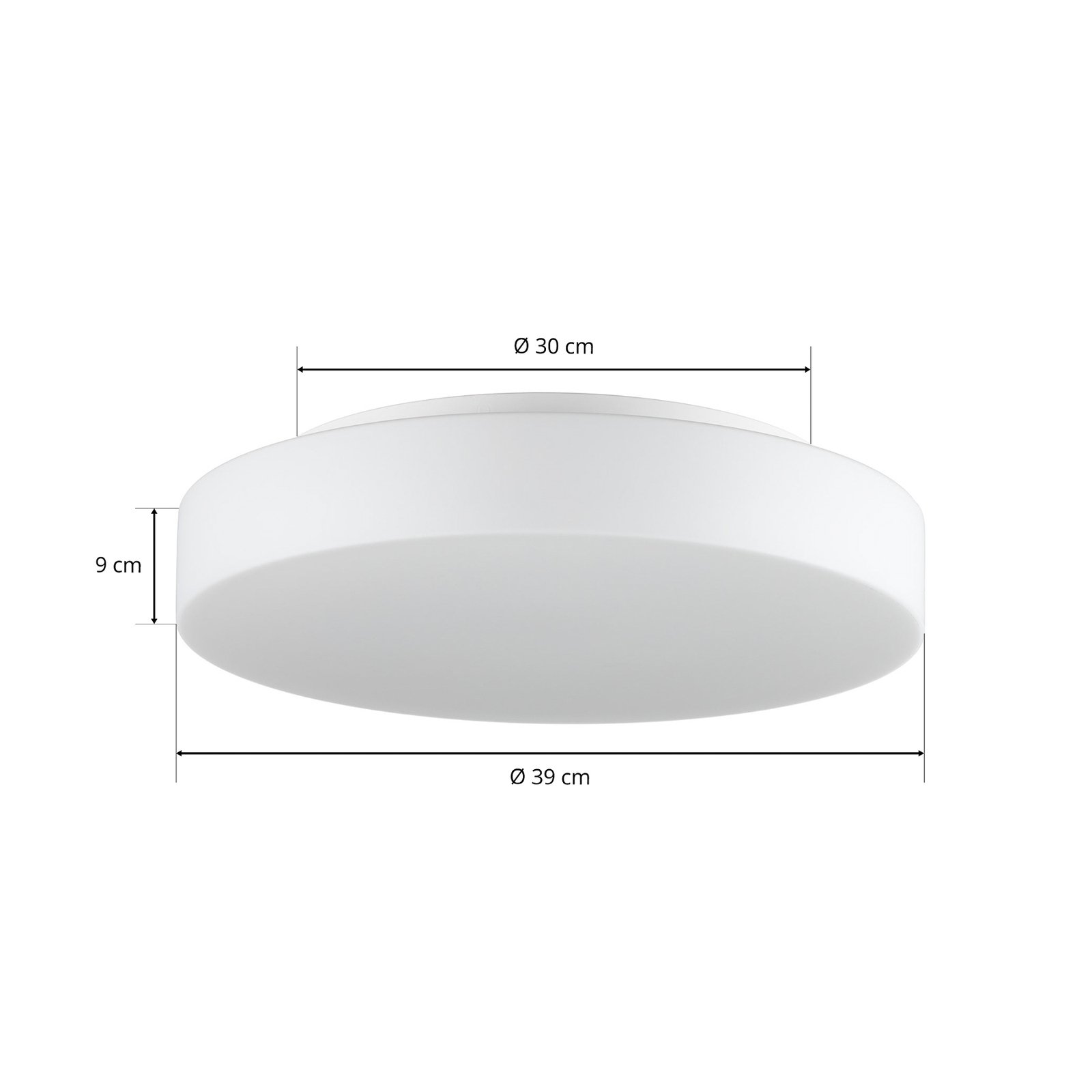 BEGA 50652 LED stropní světlo opálová 3 000K Ø39cm