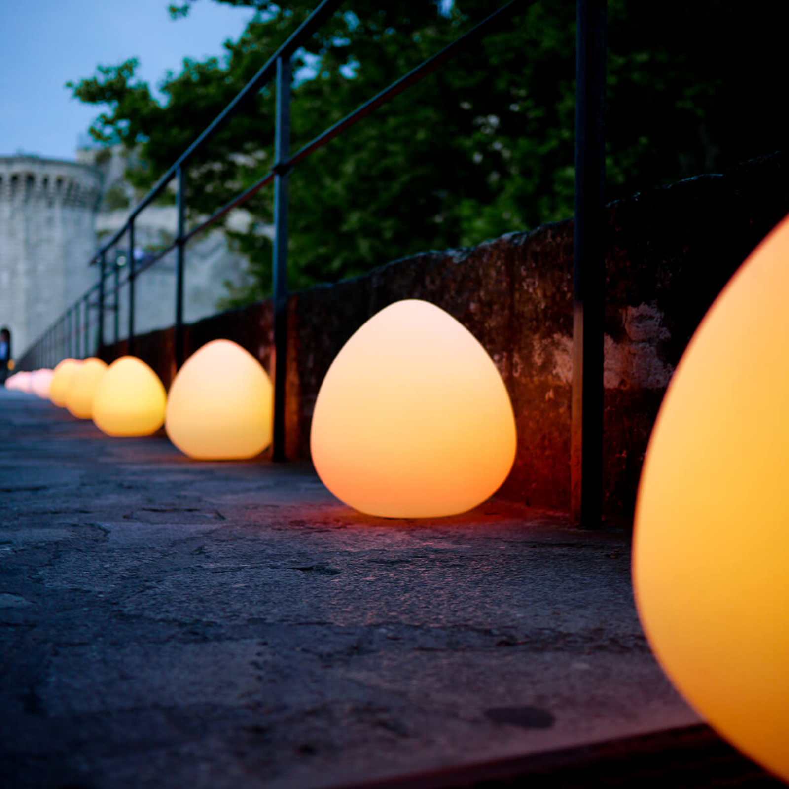 Garden decorative light Stone XL controllable Lights.co.uk