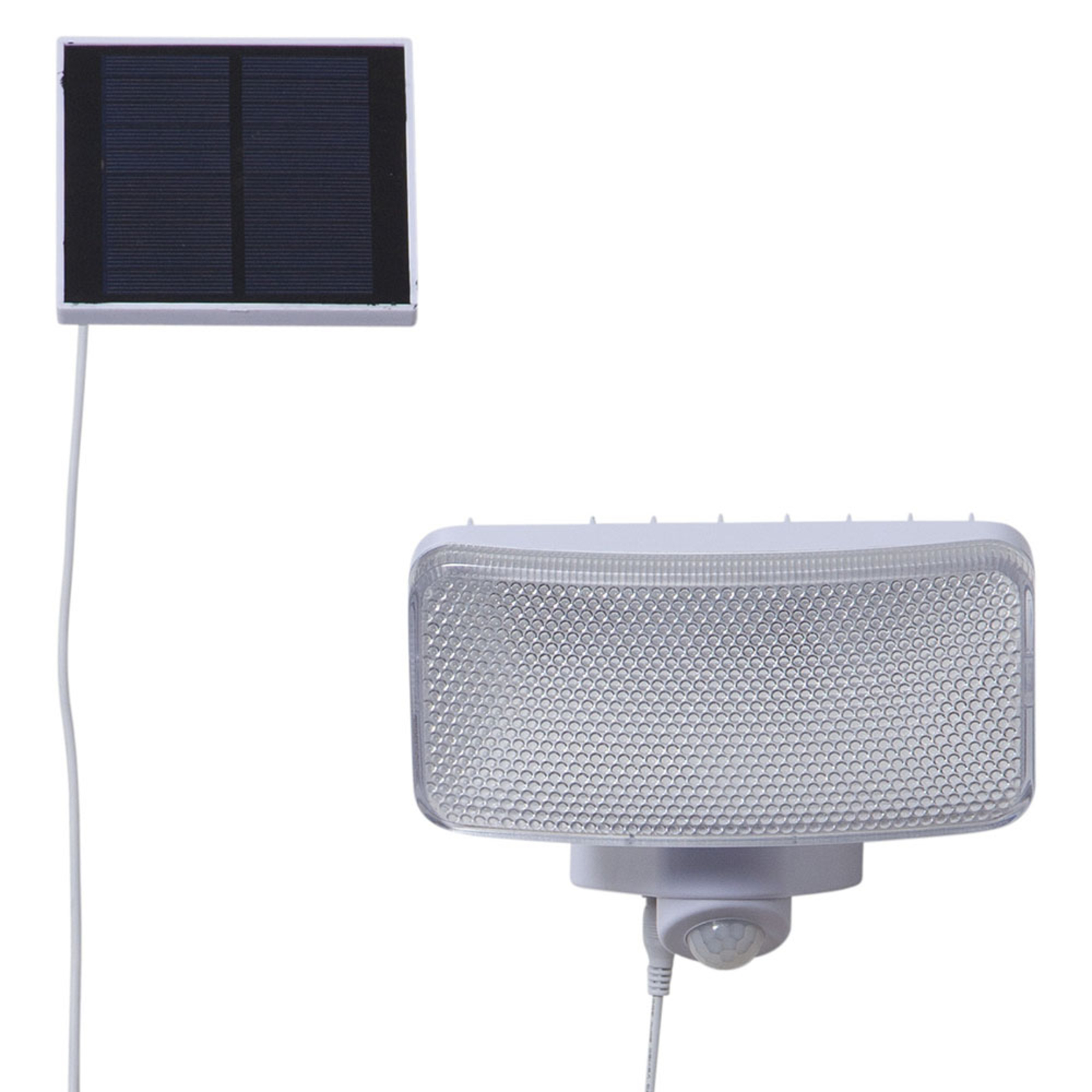 LED-Solarlampe Powerspot Sensor, eckig weiß 350lm