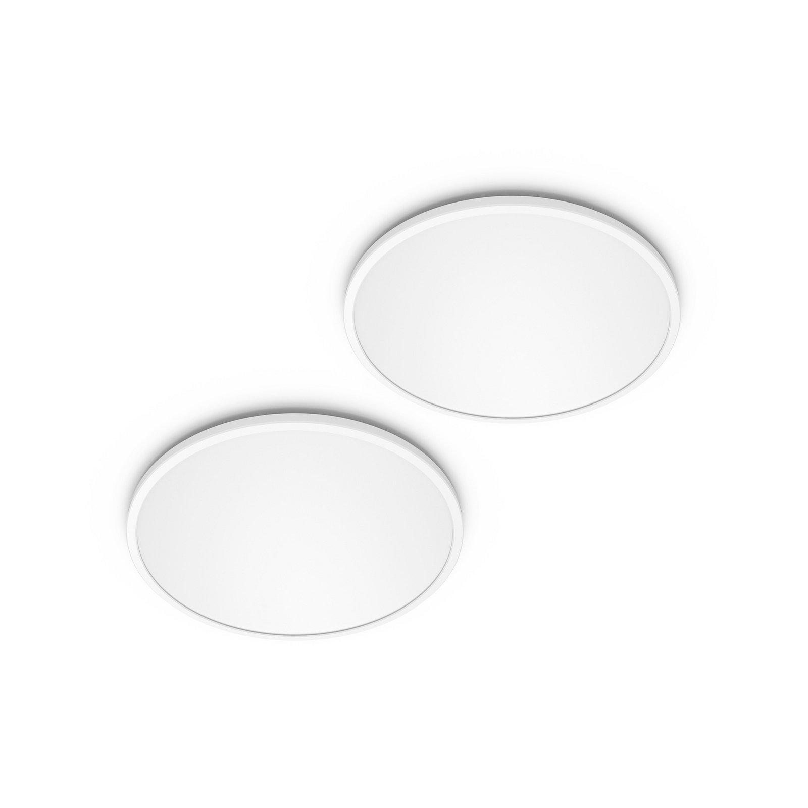 Philips LED SuperSlim 2er-Set weiß IP44 Ø 25cm 2.700K