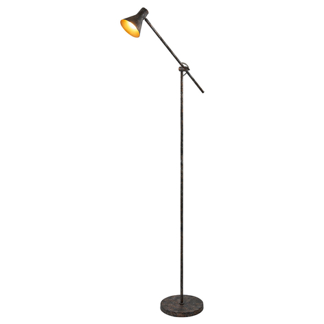 Easydim-LED-Stehlampe Zera, rostfarben und golden