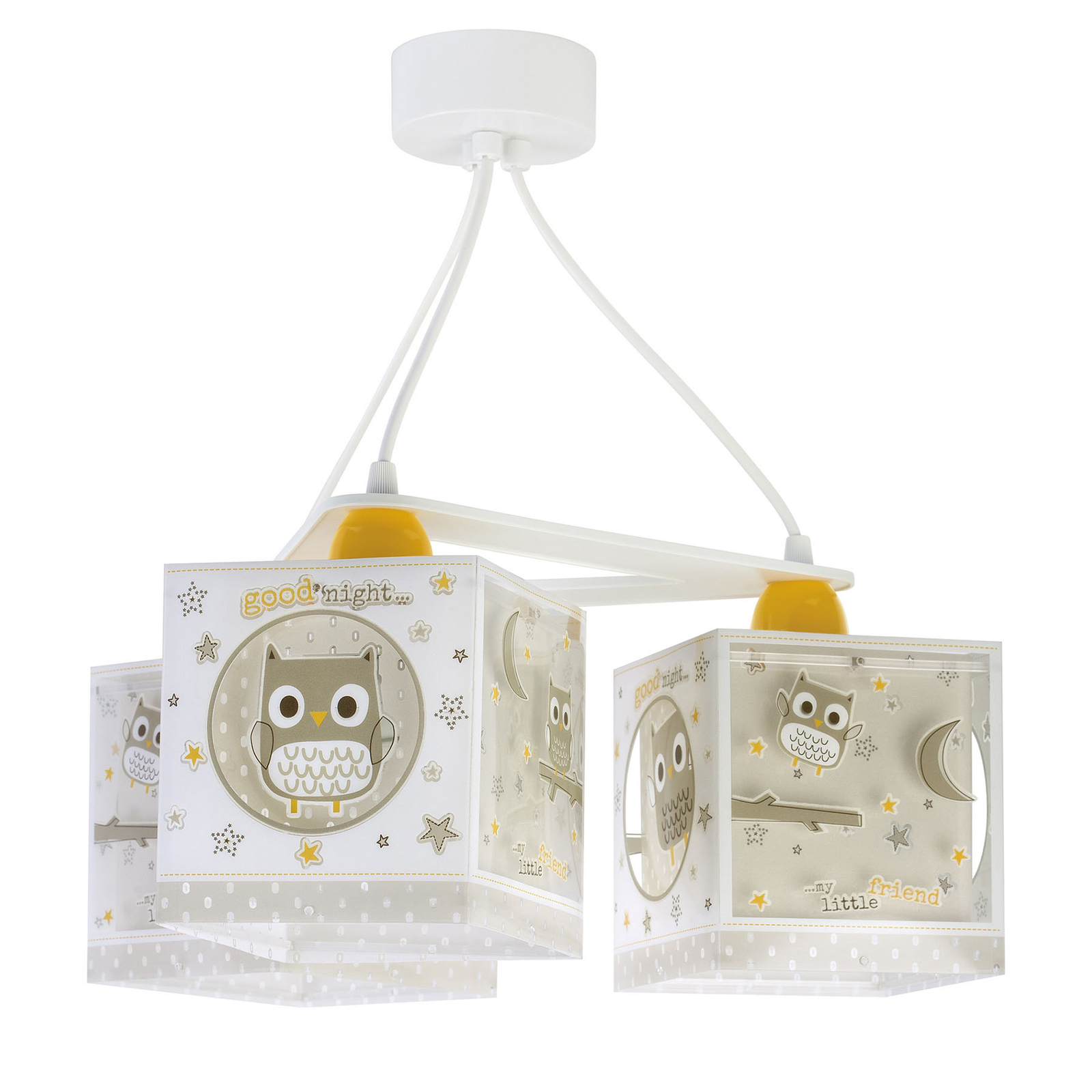 Hanglamp Good Night voor kinderen, 3-lamps