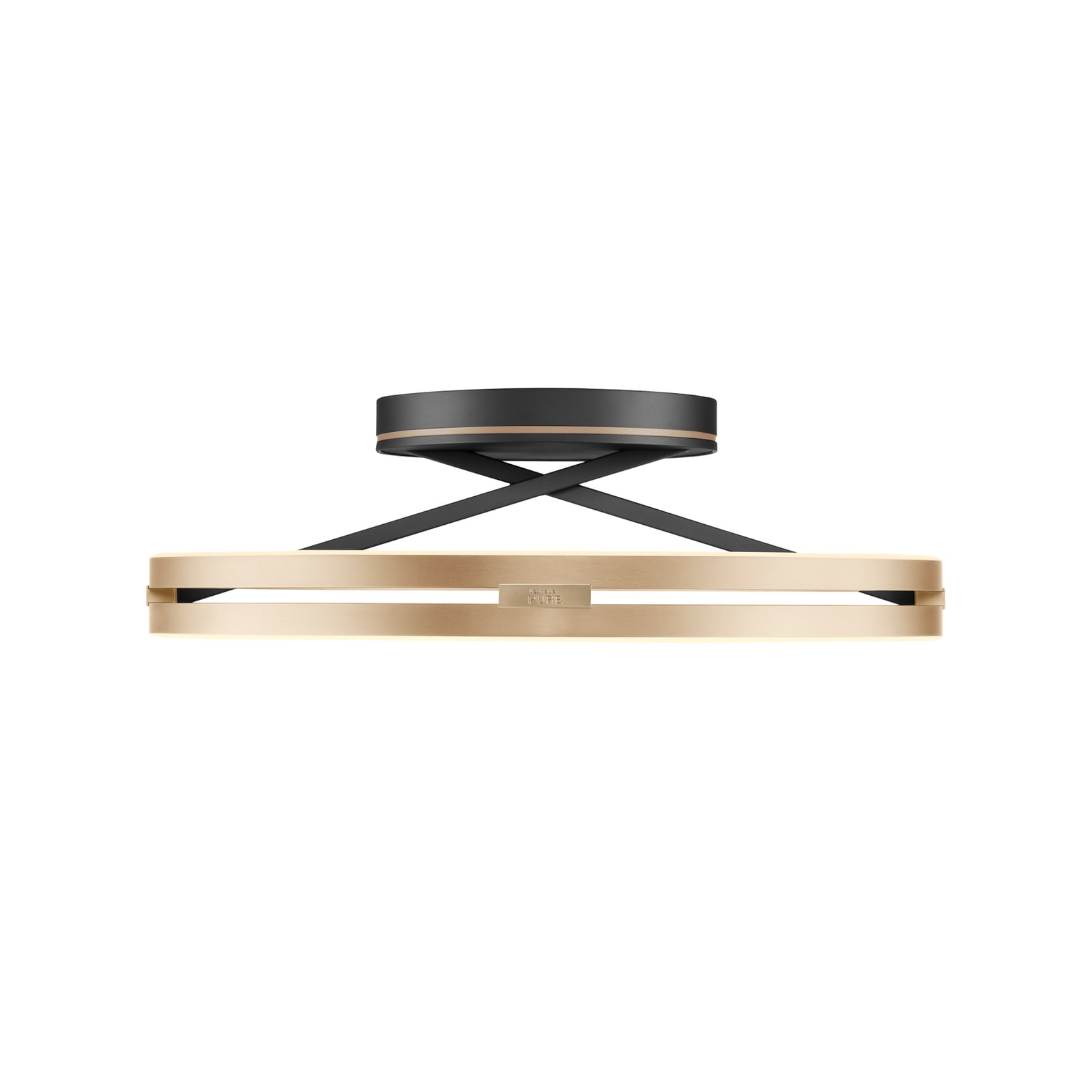Loop LED-Deckenlampe, black/ivory gold, Ø 60 cm, CCT - PURE Loop LED-Deckenlampe, black/ivory gold, Ø 60 cm, CCT - PURE