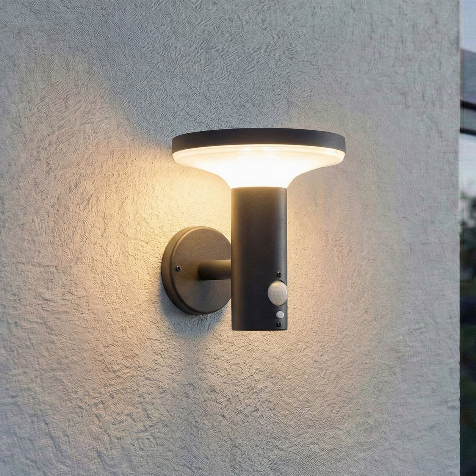 Kalen LED-solcellelampe til veggmontering, svart, metall, 17 cm, Kalen LED-solcellelampe til veggmontering, svart, metall, 17 cm,