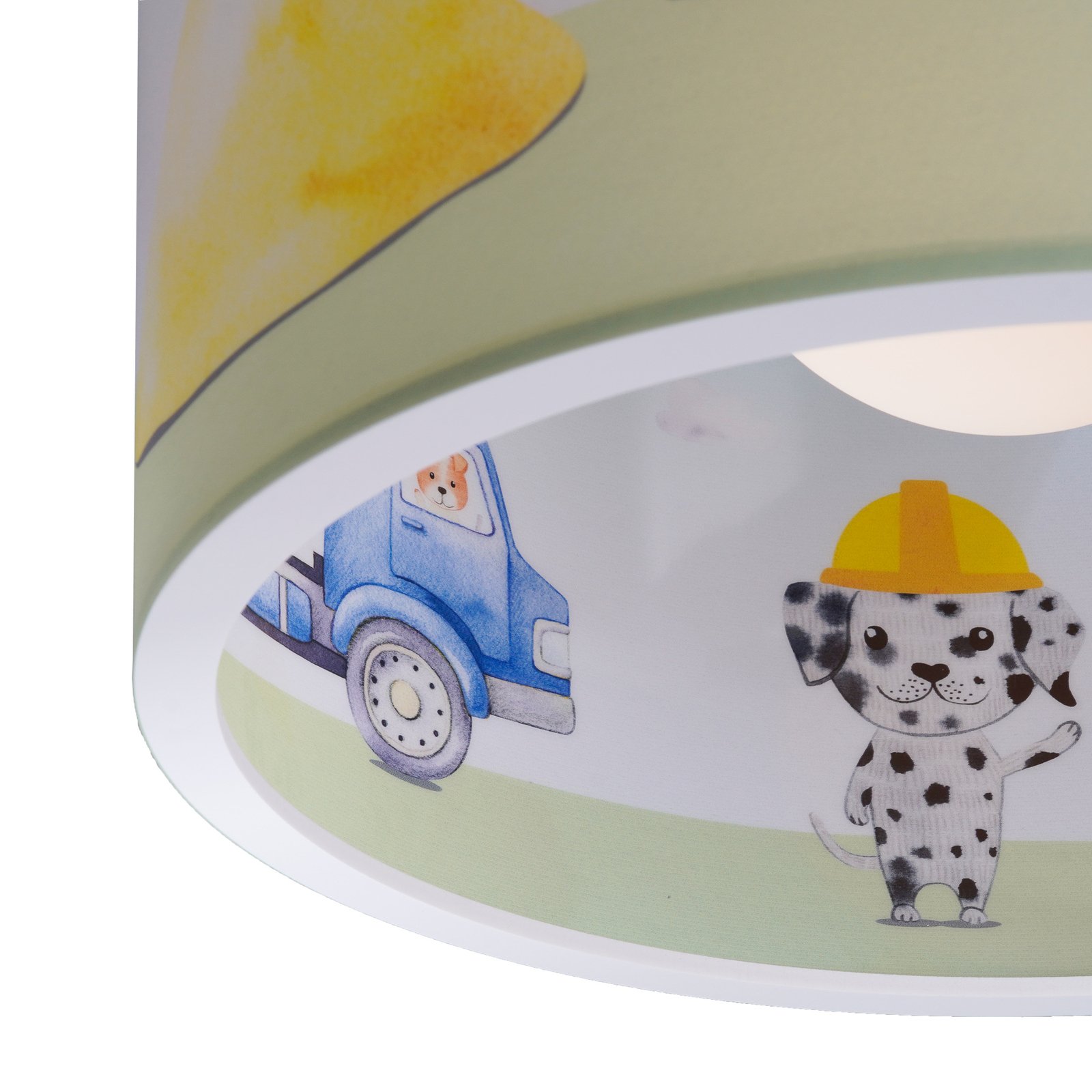 Lampa wisząca 25/40 plac budowy, Ø 38 cm, żółta, E27, 1-punktowa