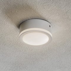 LED svietidlo Aurora, biele, Ø 9,5 cm, 3 000 K