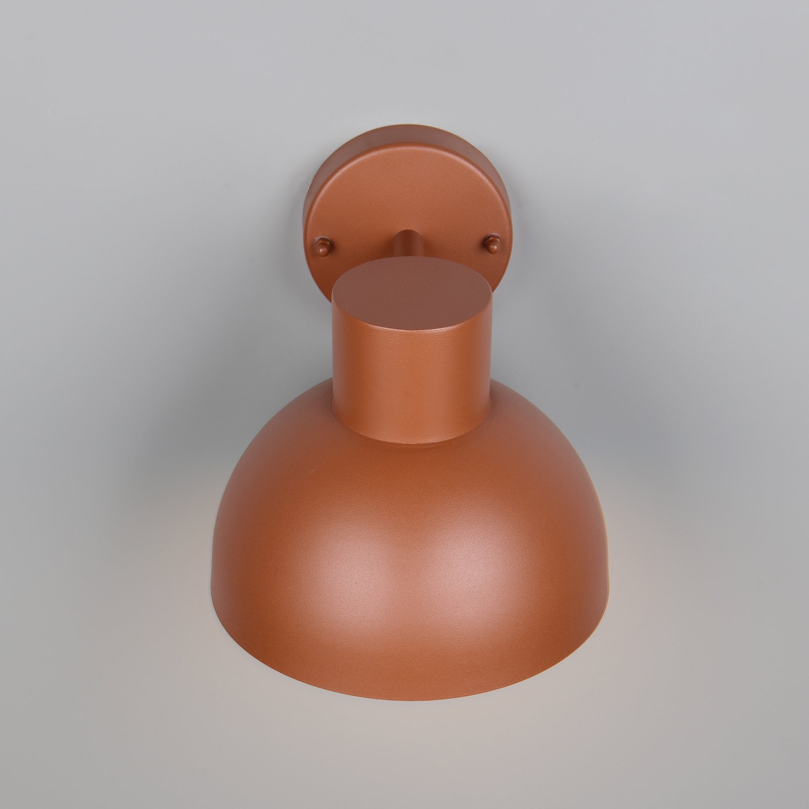 Elbe outdoor wall light, apricot, die-cast aluminium, E27