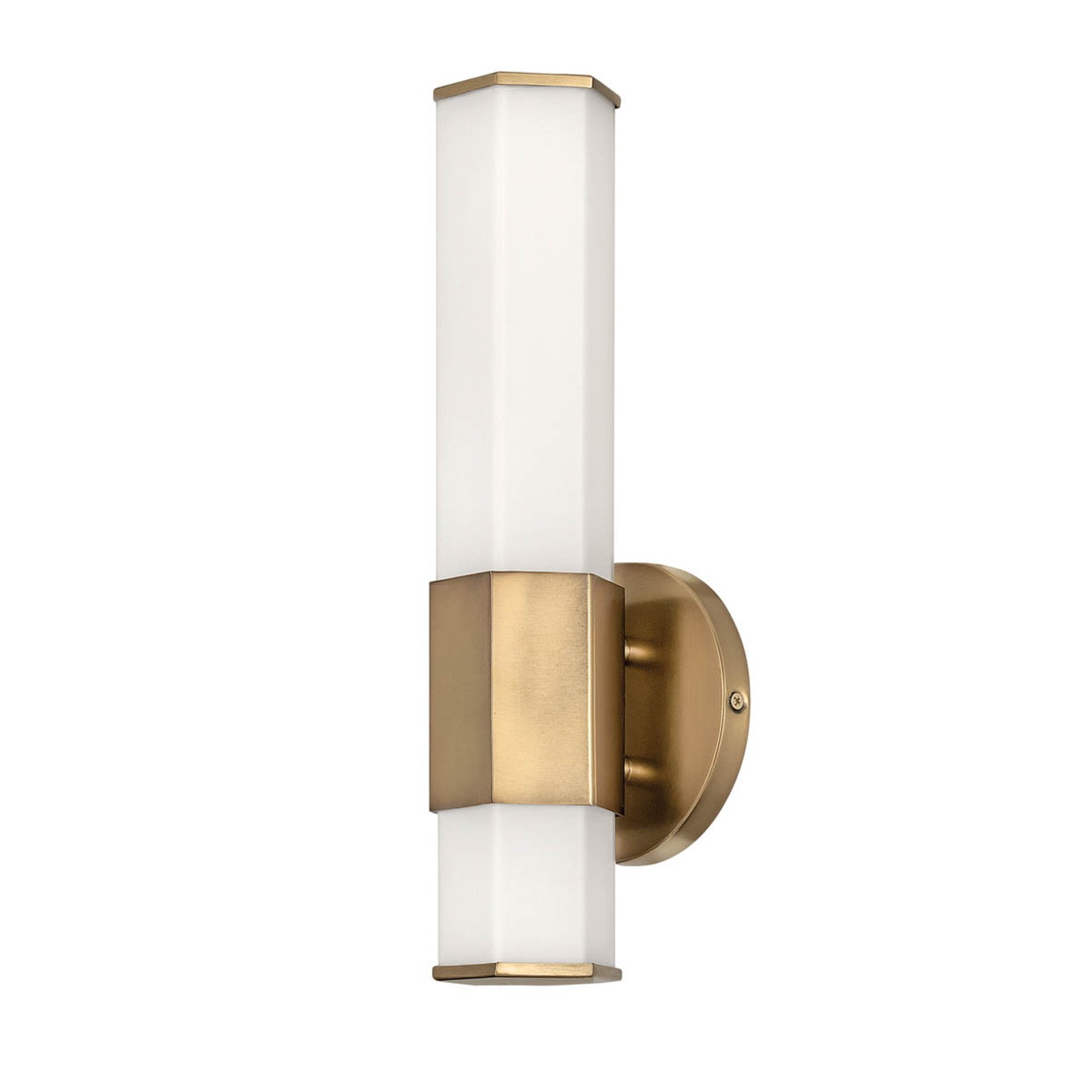 Facet Single LED bathroom wall light, 3,000 K