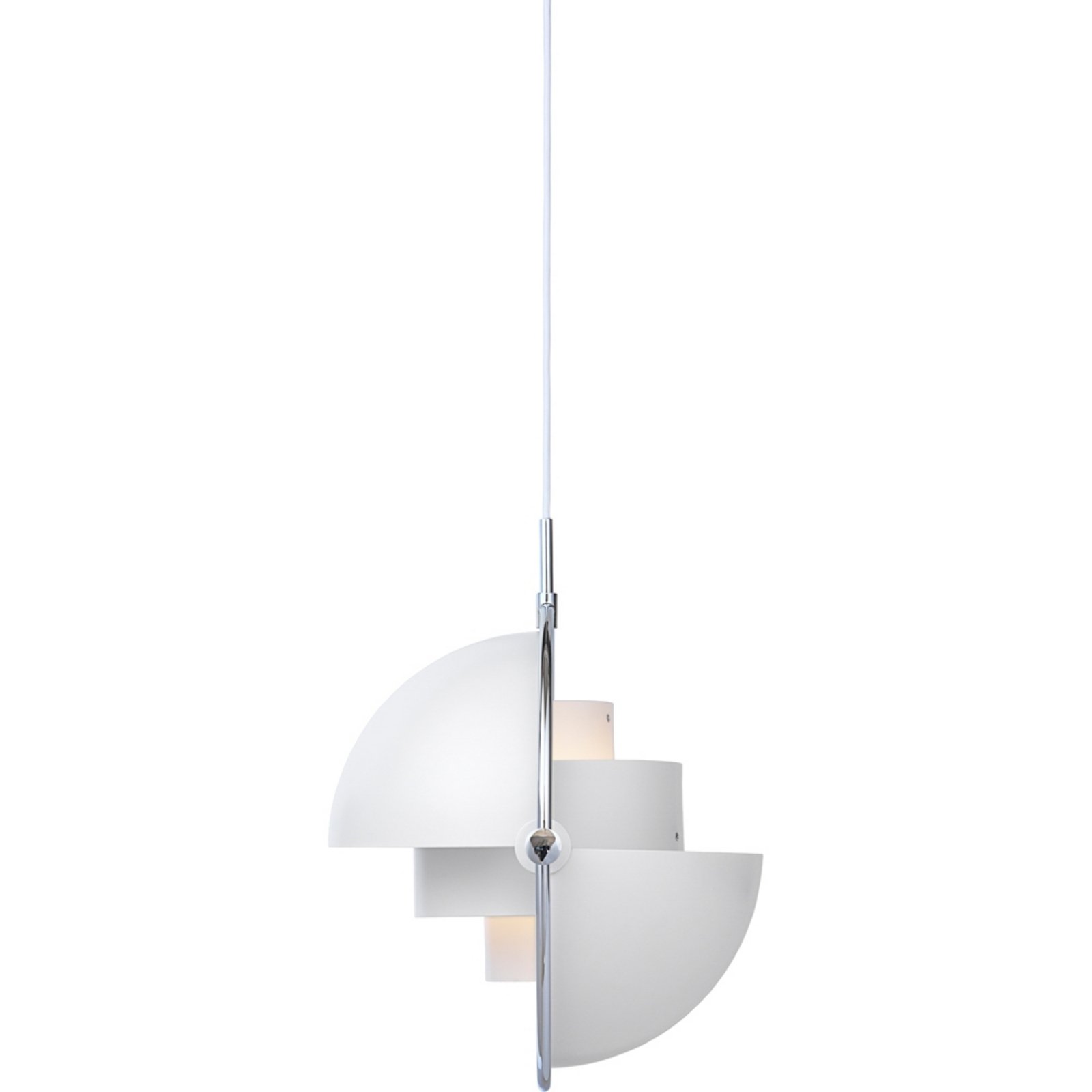 Multi-Lite Lustră Pendul ø36 Chrome/White - GUBI