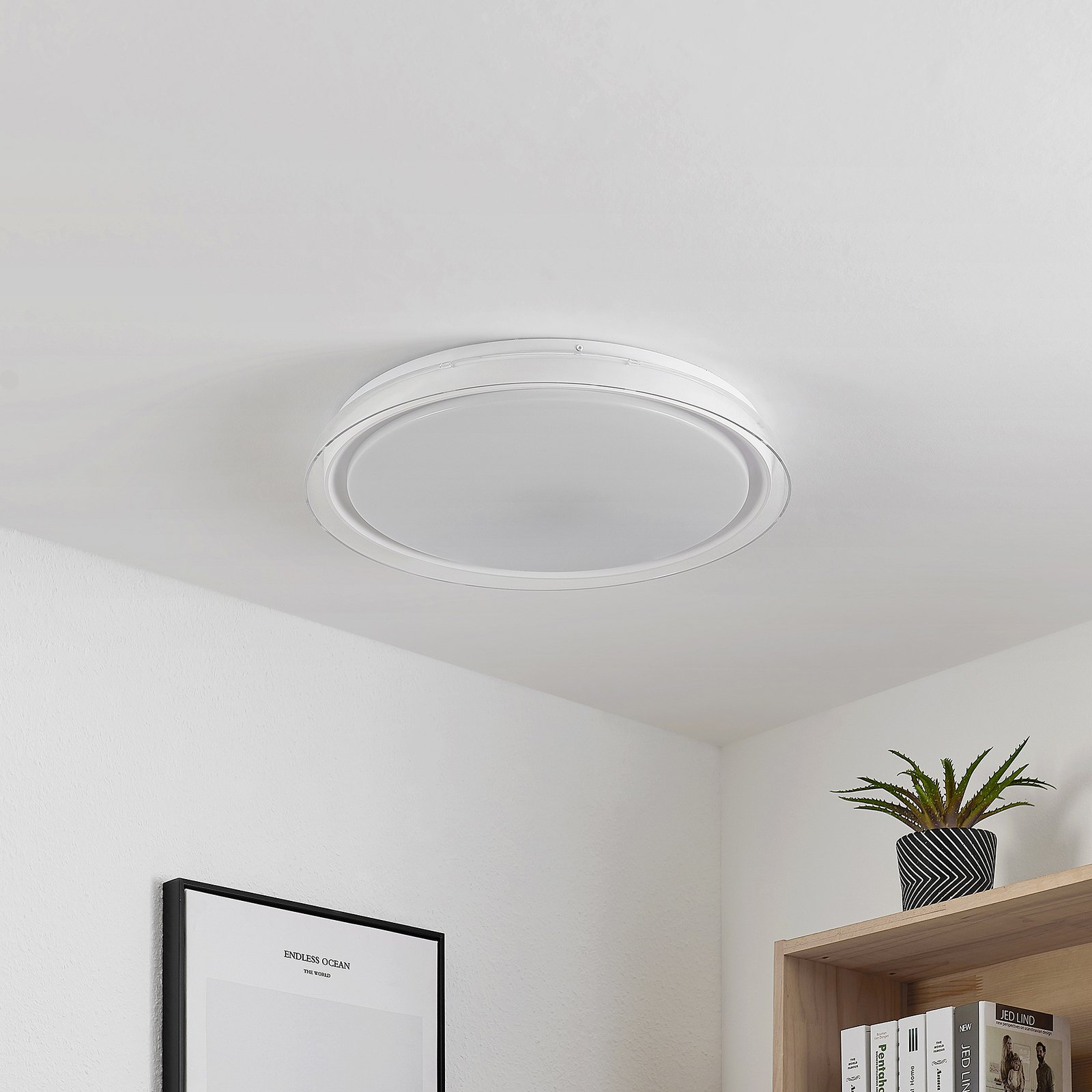 Sleya LED Plafondlamp White - Lindby