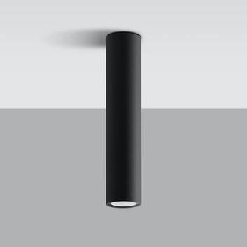 Plafondlamp Tube in cilindervorm, zwart