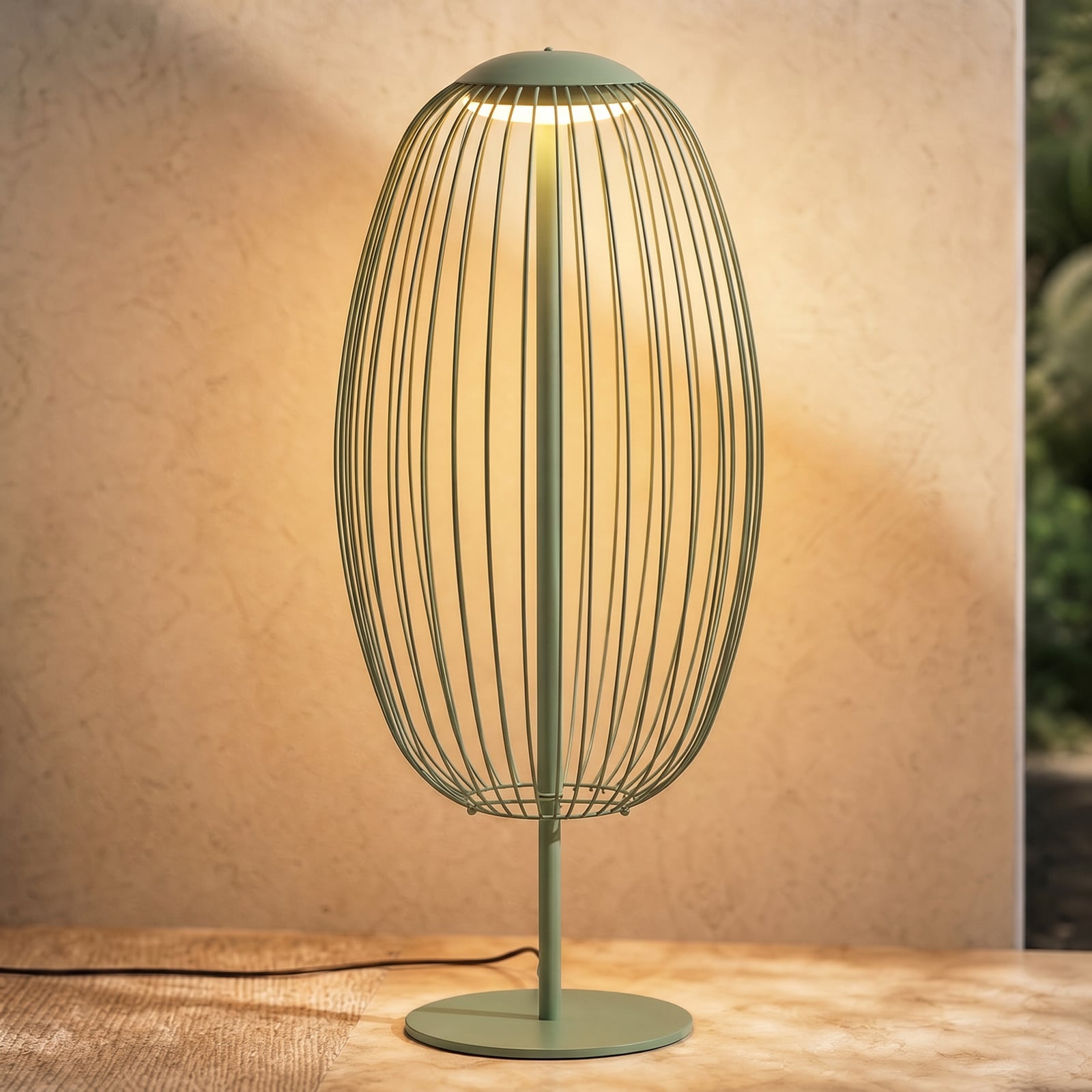 Richi vanjska podna LED lampa, visina 90 cm, svijetlozelena, IP44, metal -
