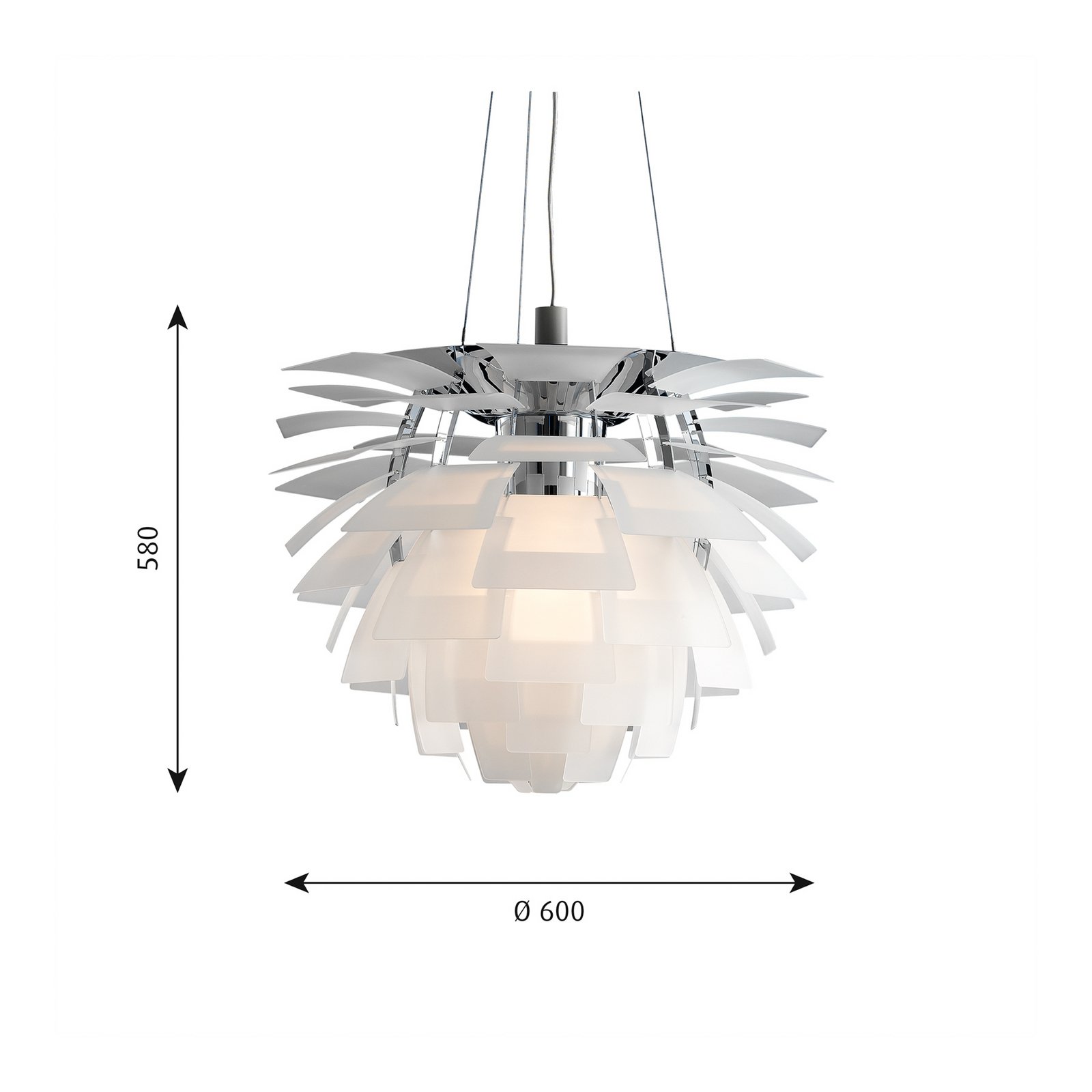 PH Artichoke Hängelampe Ø 60 cm 3.000K klar - Louis Poulsen