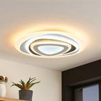 Lindby LED ceiling light Rebeka, oval, CCT, remote control