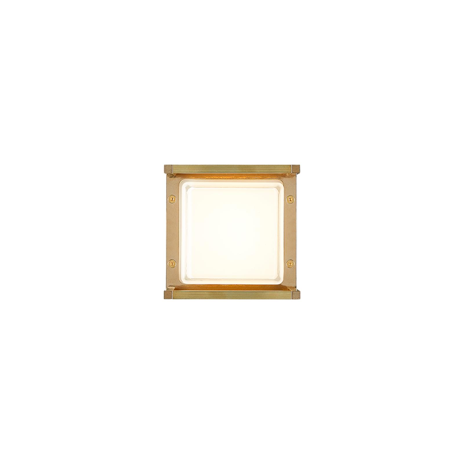 Ice Cubic 3405 LED wall light, natural brass
