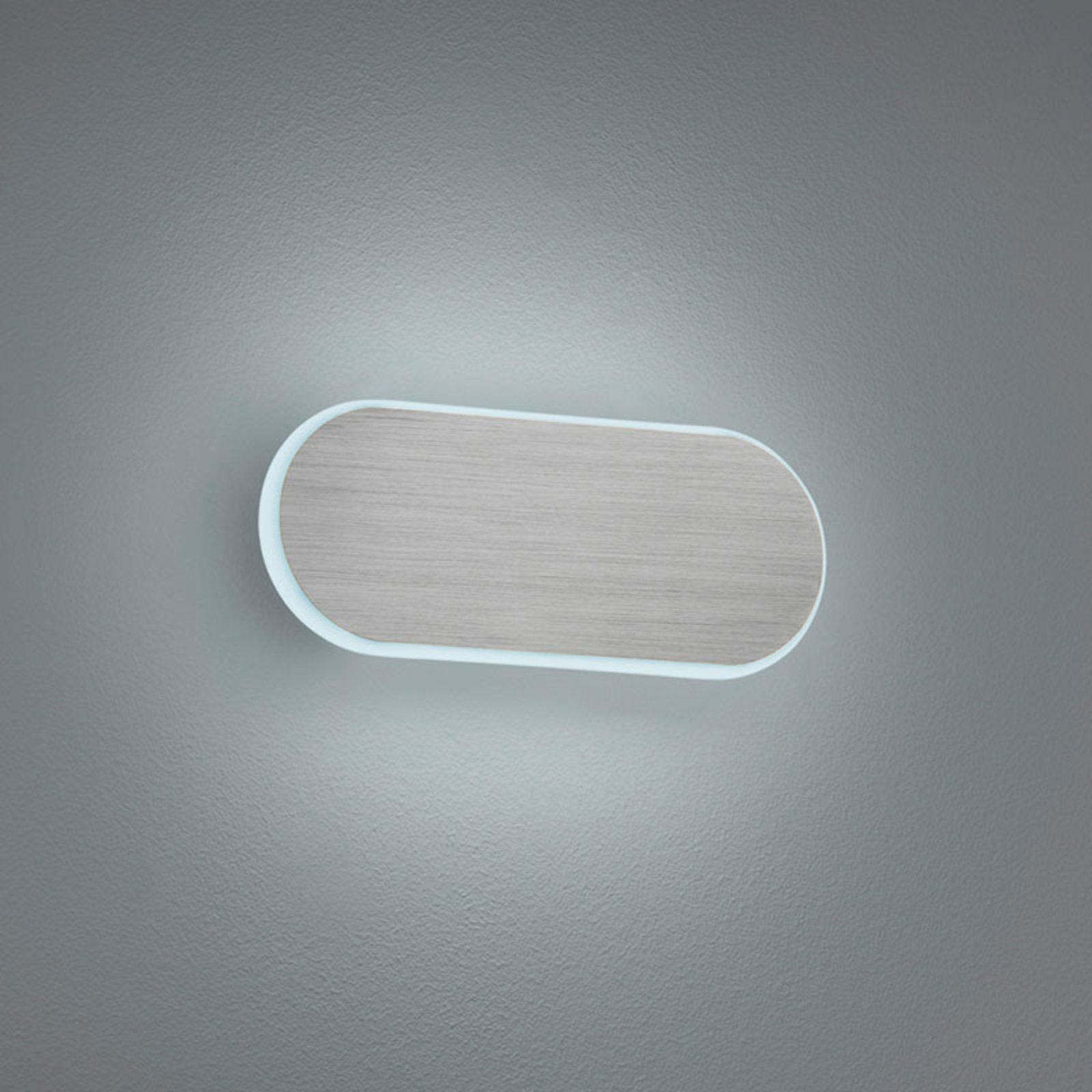 LED-vägglampa Carlo, SwitchDim, 20 cm, nickel matt