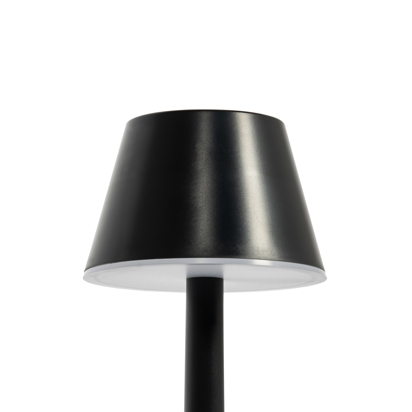 Lindby oppladbar LED-lampe Gaja, svart, USB, IP44, RGBW