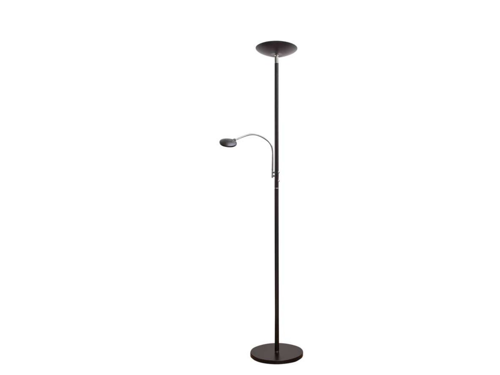 Malea LED Stojací Lampa w/Arm Black - Lindby