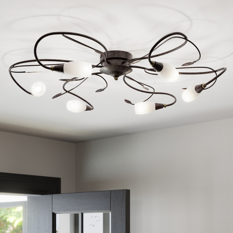 Legende loftlampe Claudi, antikbrun