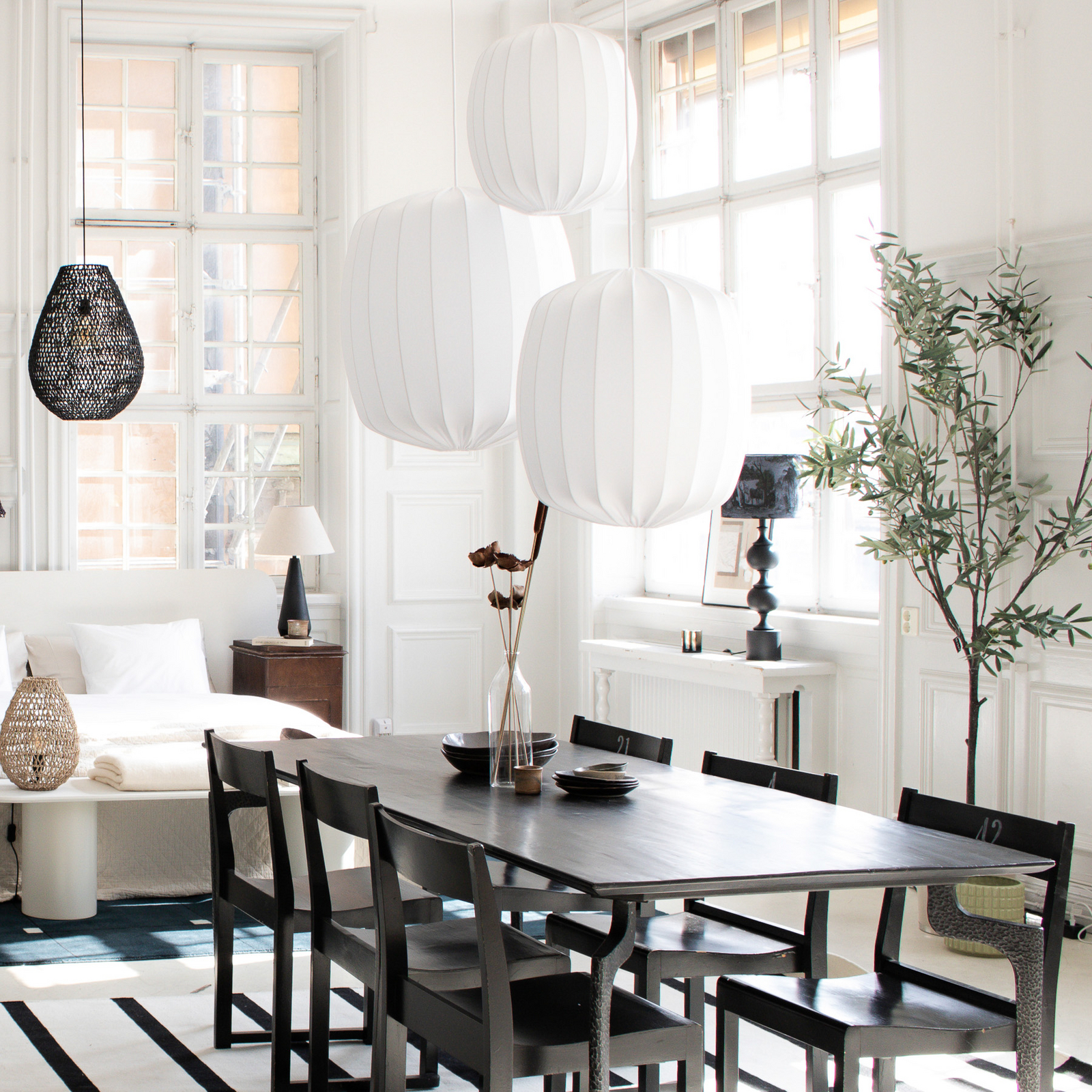 Prisma 45 Schirm Linen White - Watt & Veke