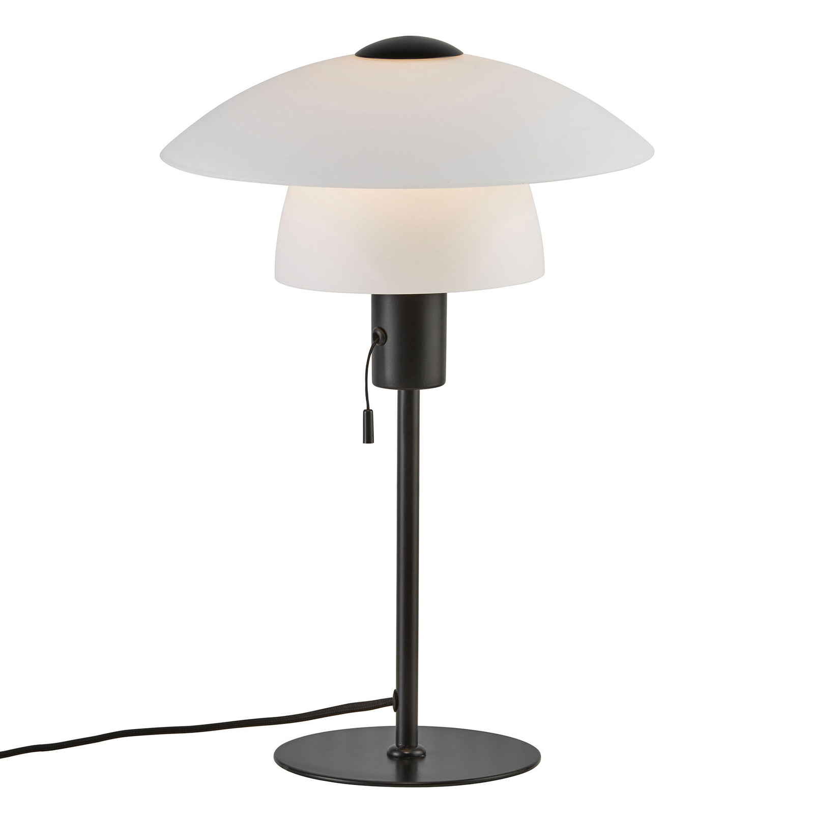 Verona table lamp, white and black