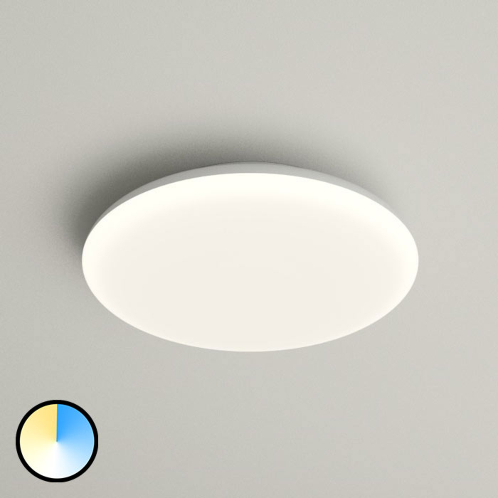 LED-Deckenlampe Azra, weiß, rund, IP54, Ø 25 cm