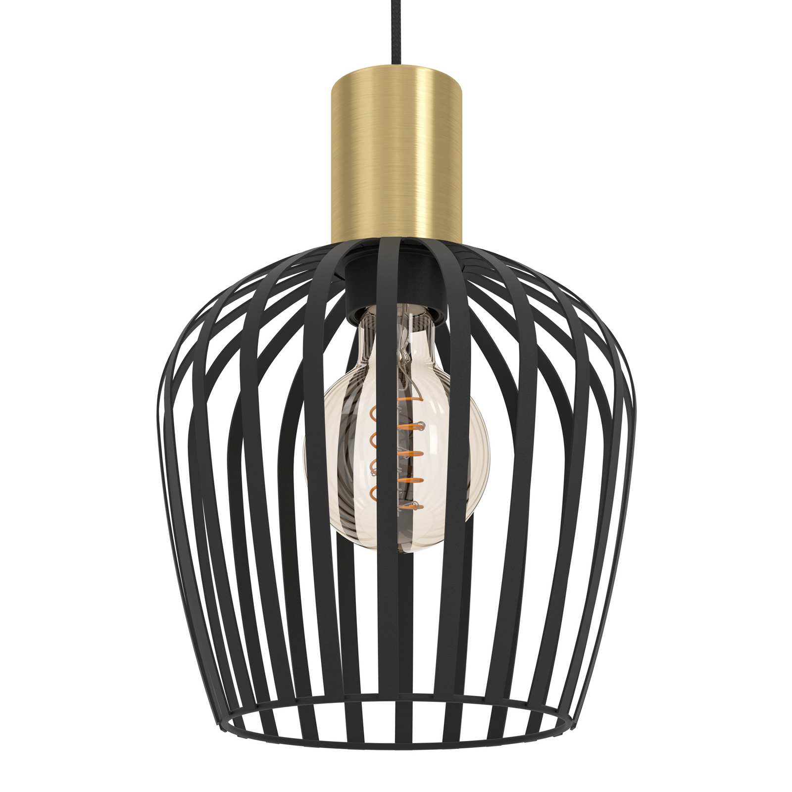 Lampă suspendată Empoli, negru/color bronz Lampă suspendată Empoli, negru/color bronz