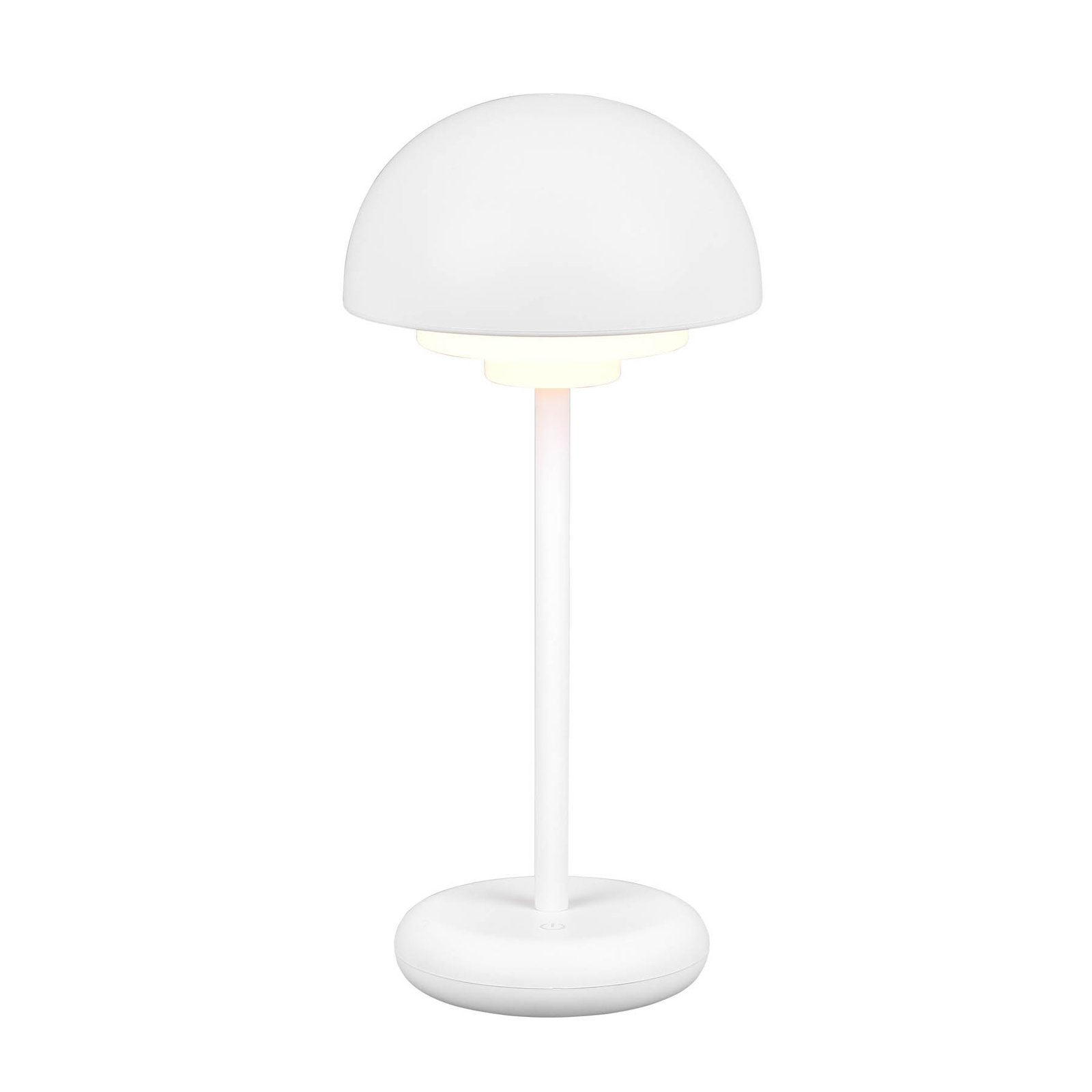 Elliot LED table lamp IP44 battery touch dim white