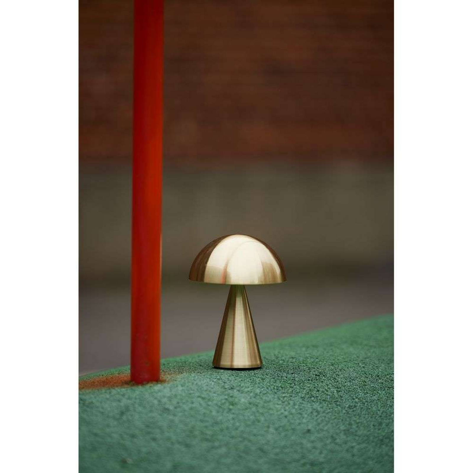 Mush LED Portable Table Lamp Dim. Brass - Hübsch