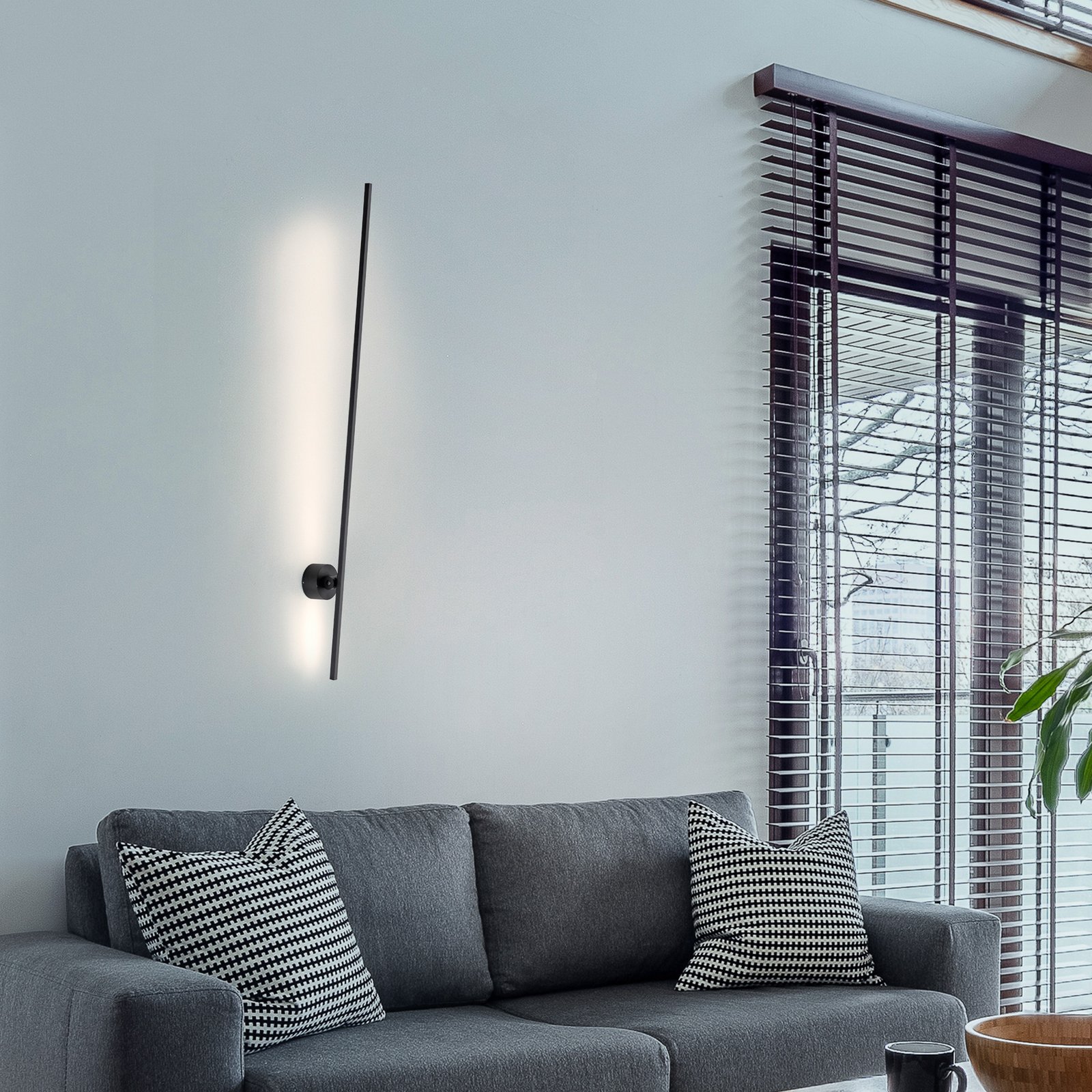 PURE Grafo LED sienas lampa, melna PURE Grafo LED sienas lampa, melna