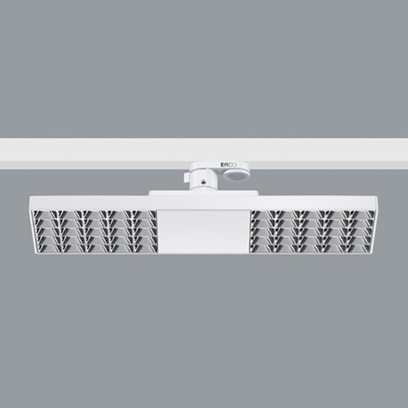 ERCO Jilly 230V BT 15W oval wide, Raster silber