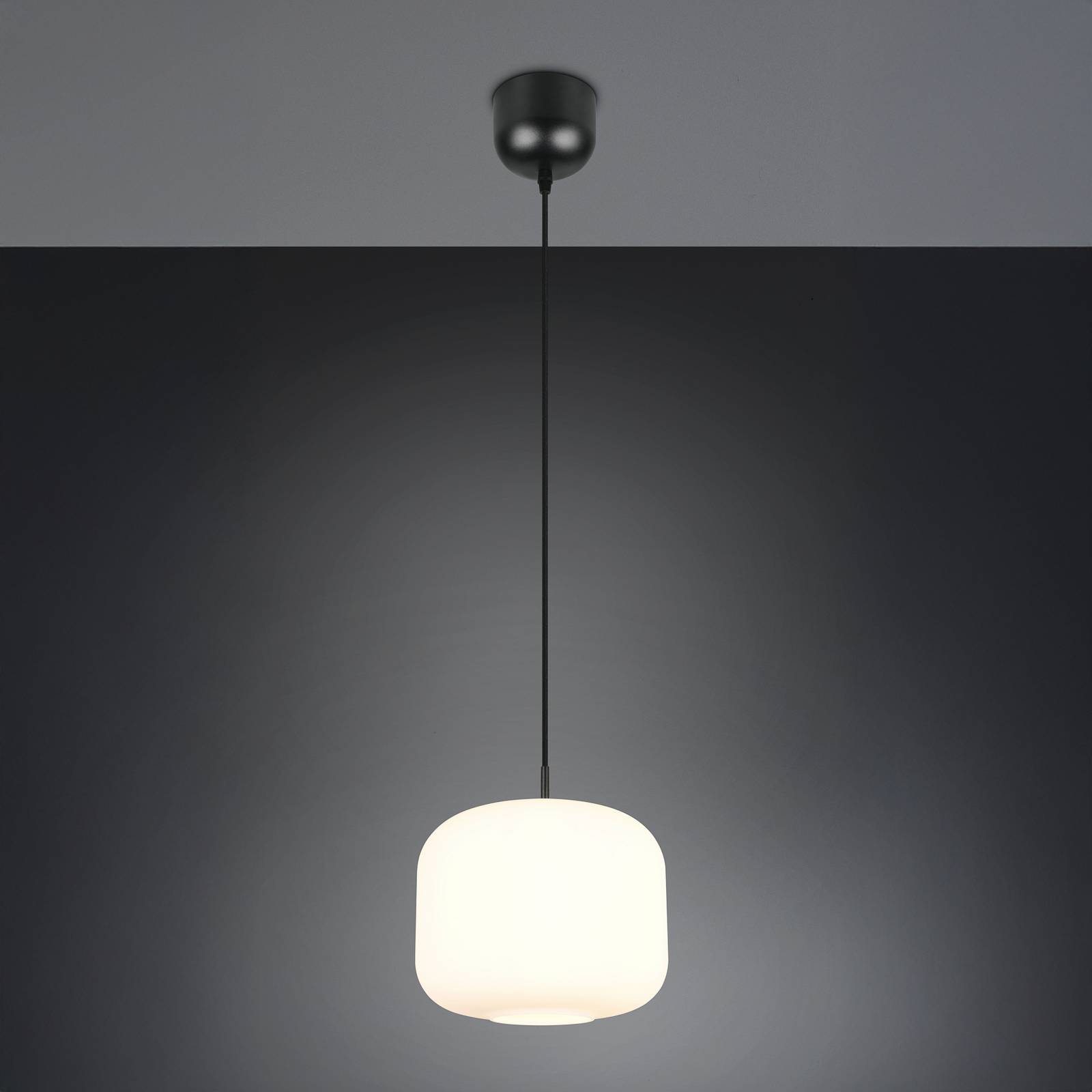 Reality Leuchten Hänglampa Signe, Ø 25 cm, vit, glas, E27