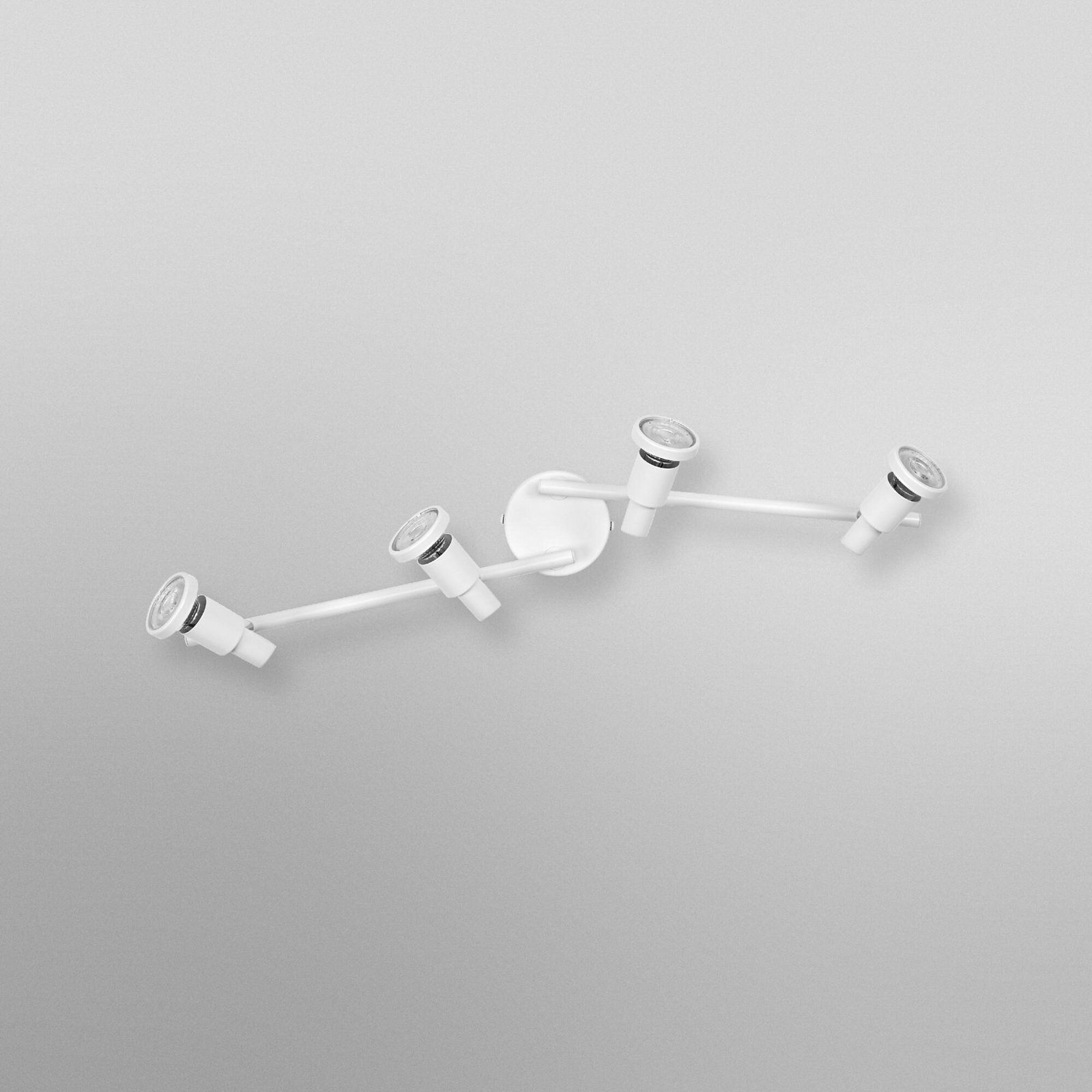 OSRAM plafondspot, wit, 4-lamps, metaal, GU10-LED 927 dimbaar