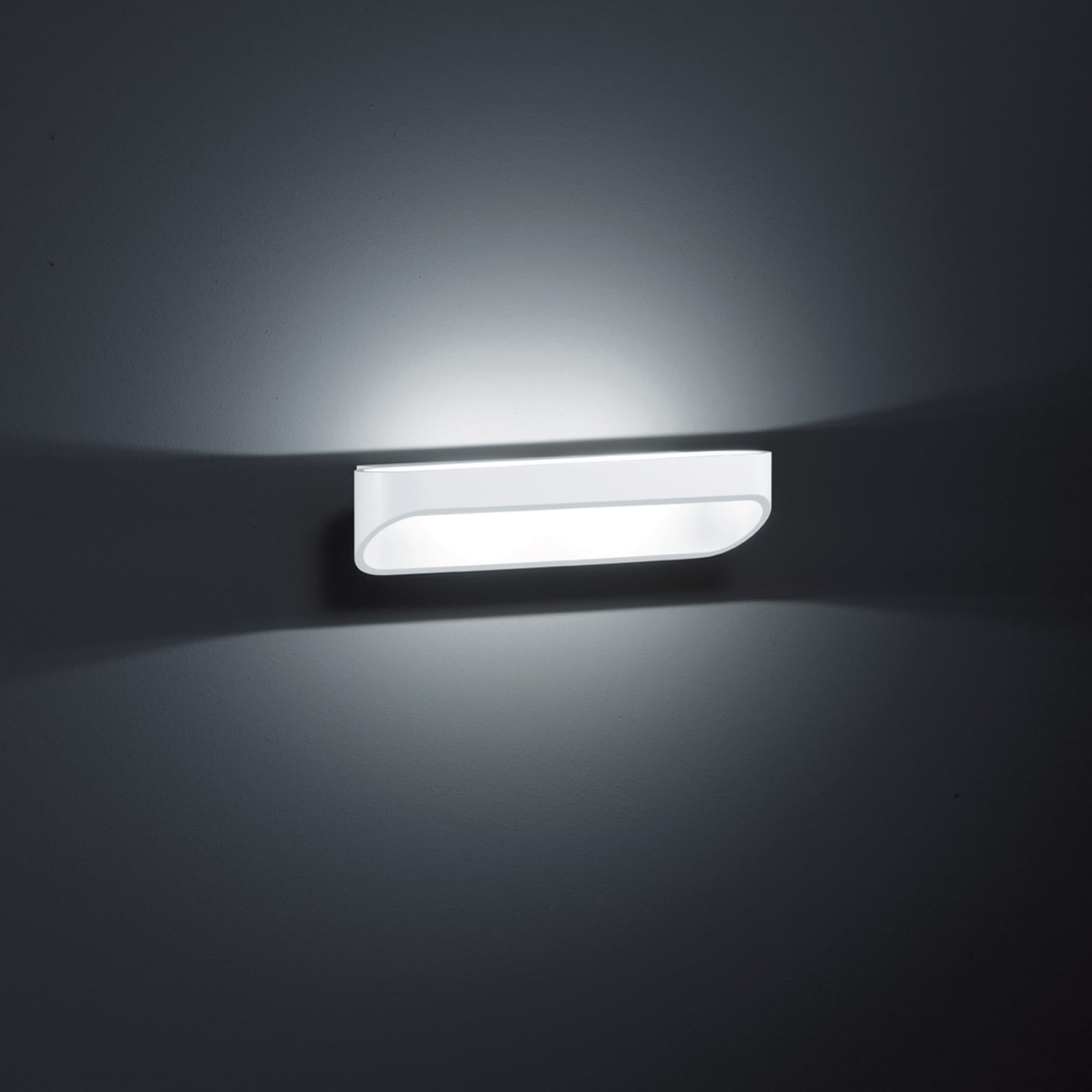 Helestra Modern LED wall light Onno in matt white, 30 cm, for Hallway, metal, 12 W, energy efficiency: A+, W: 28 cm, H: 7 cm