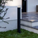 EGLO Wegelampe CASTELNUOVO, schwarz, Höhe 80 cm, IP65, GU10