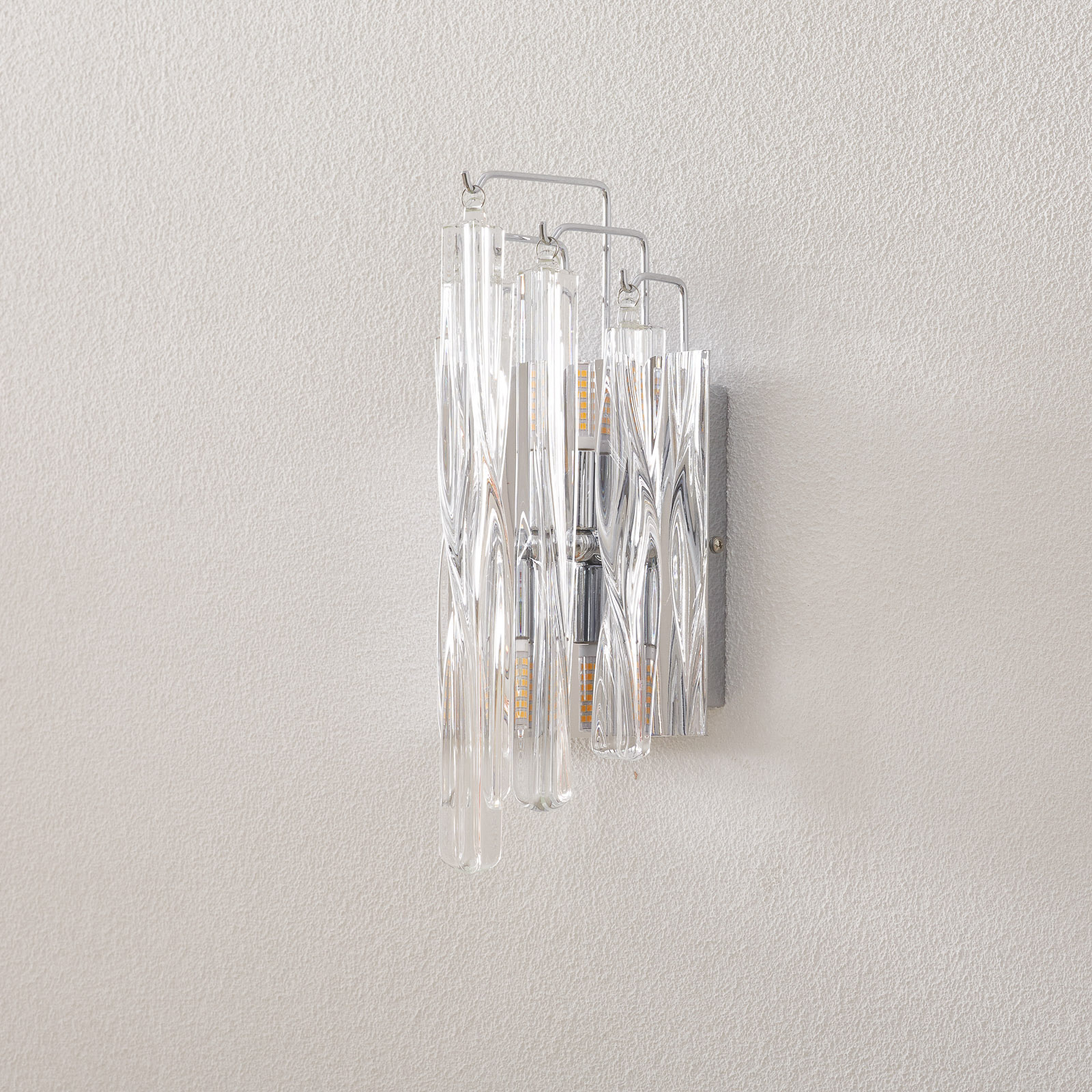 Manacor crystal glass wall light with LED