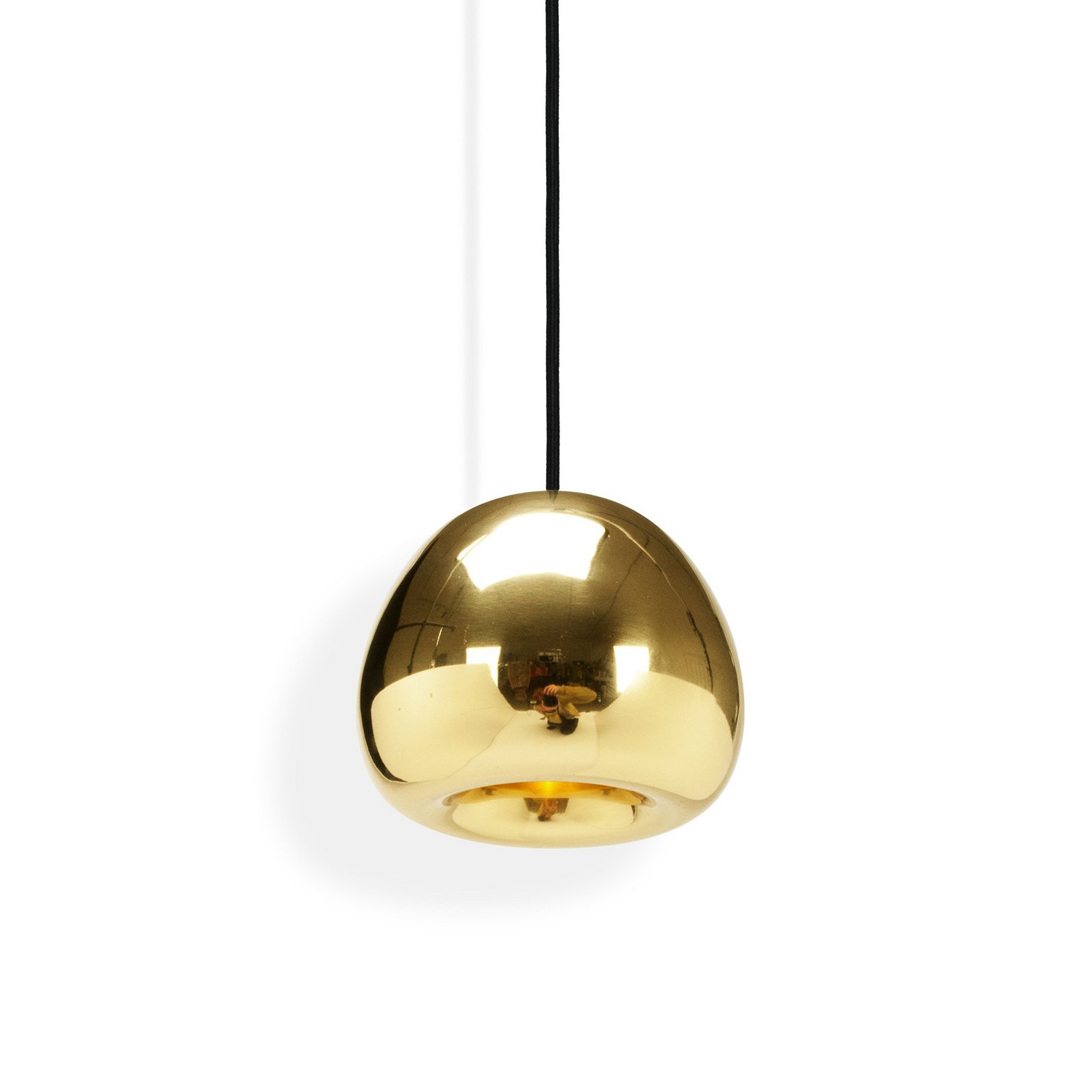 Tom Dixon LED hanging light Void, Ø 15 cm, brass