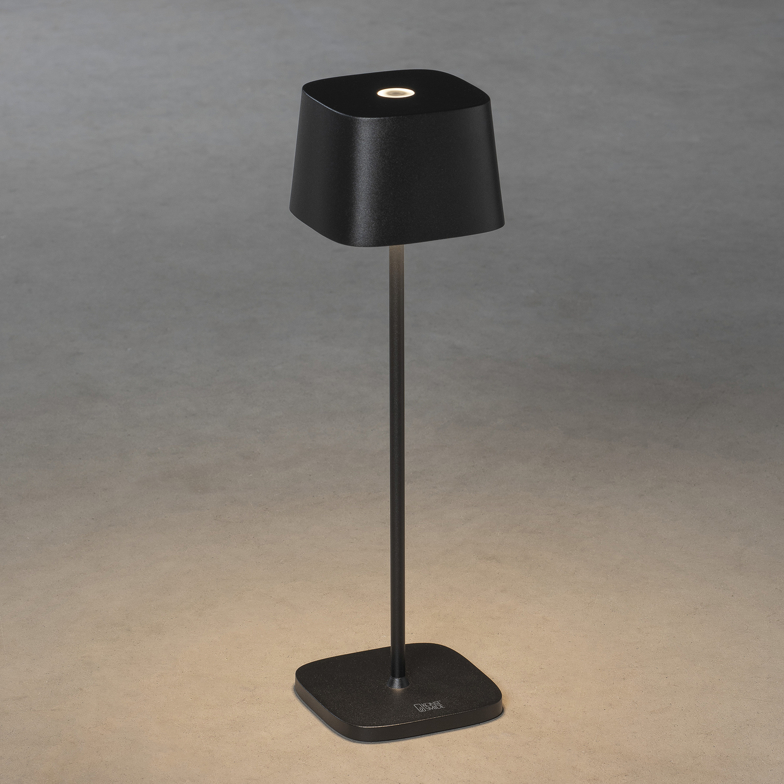 LED stolní lampa Capri venkovní, černá
