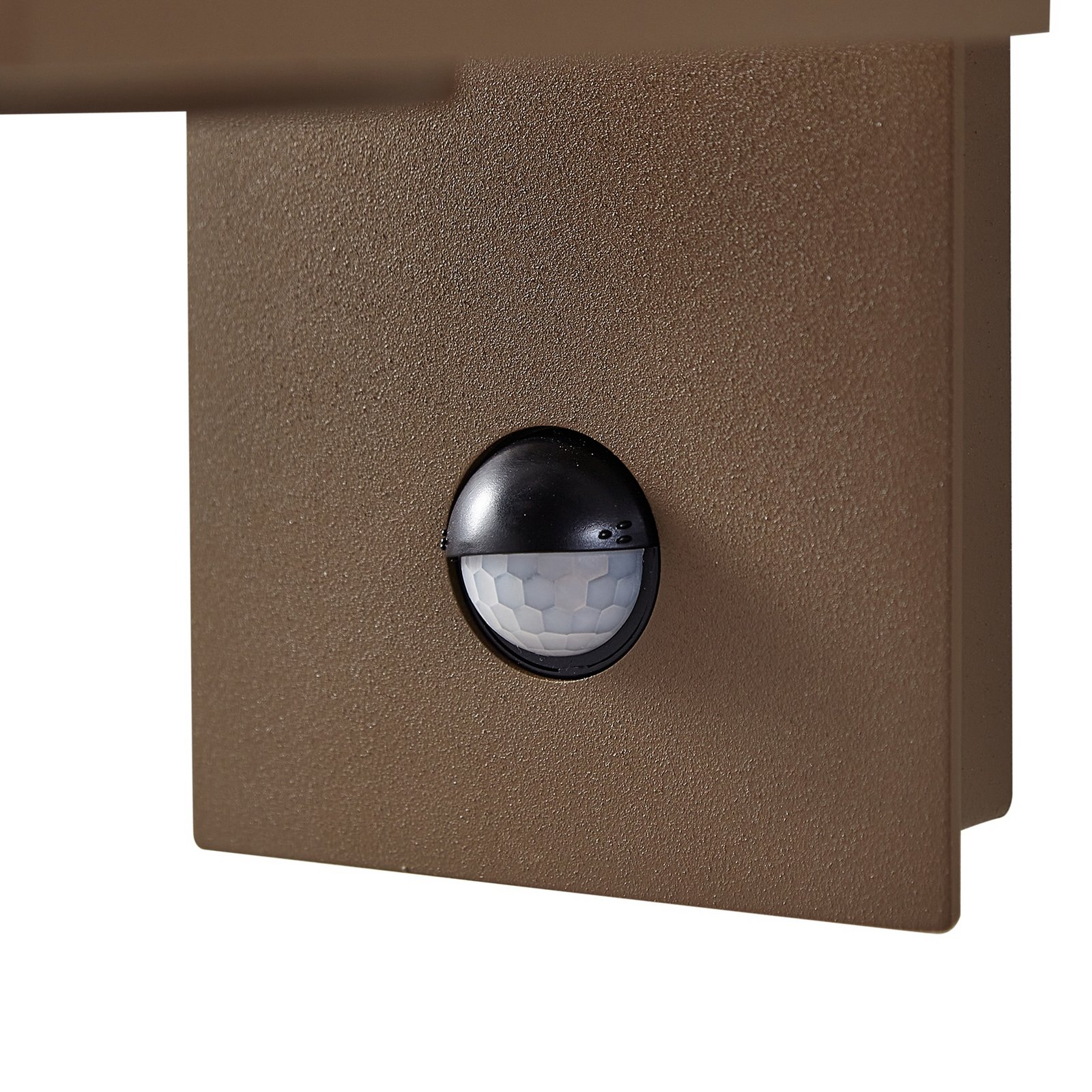 Lucande outdoor wall lamp Ferda, sensor, hanging, bronze, E27