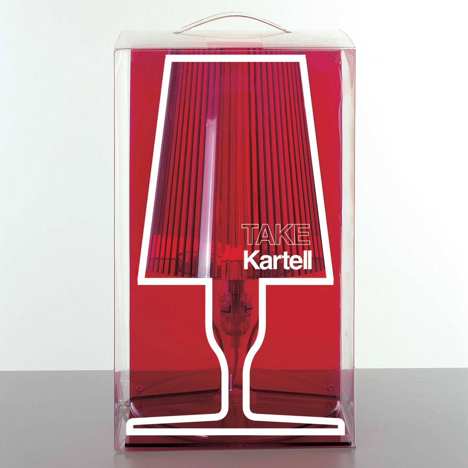 Kartell Take designerska lampa stołowa, dymny szary
