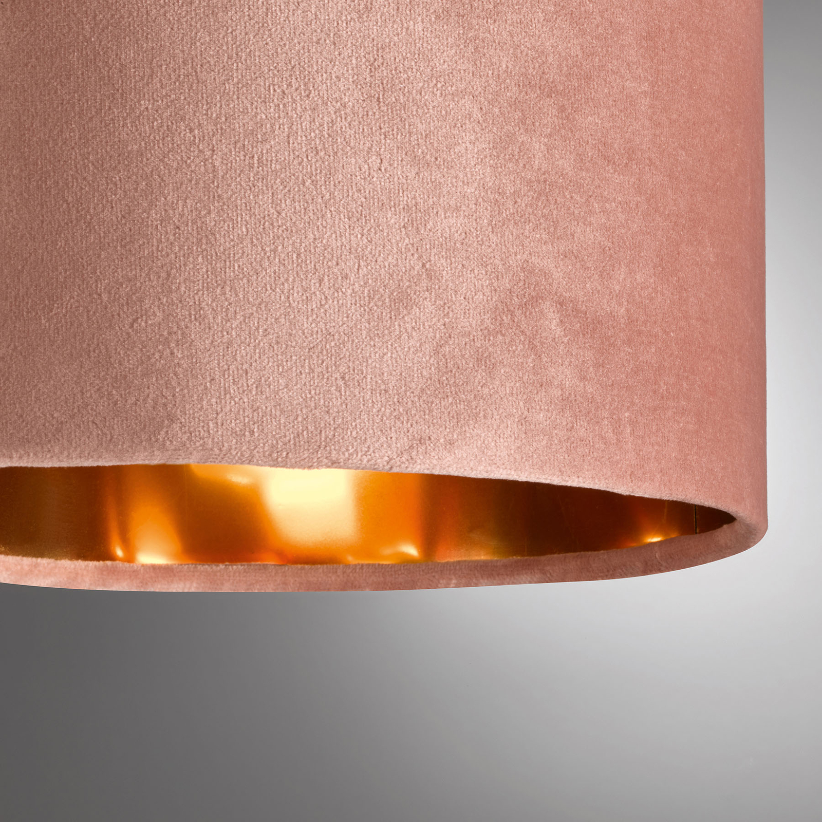 Hängeleuchte Aura mit Samtschirm, Ø 30 cm