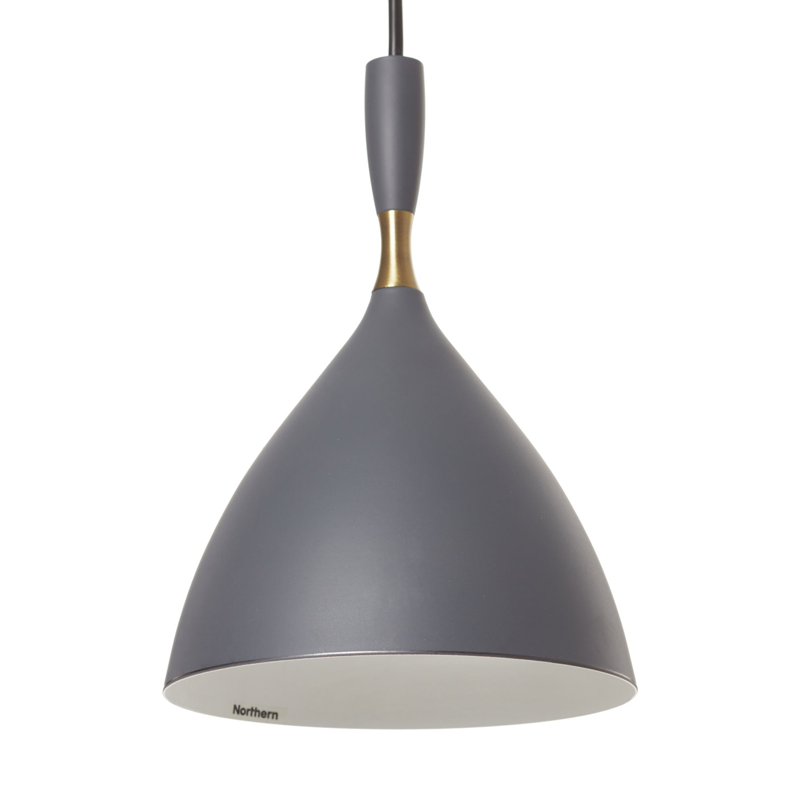 Dark grey hanging light Dokka, made of steel