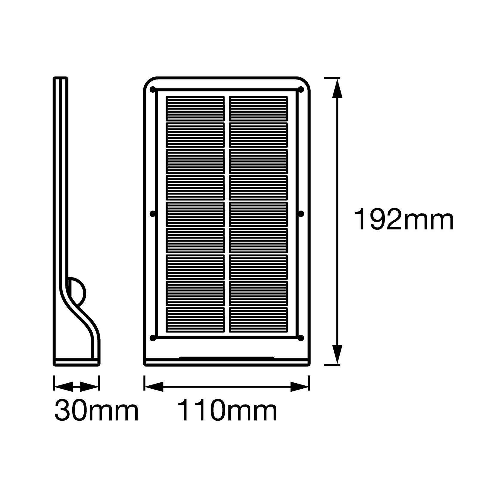 LEDVANCE DoorLED solarna lampa ścienna LED biała