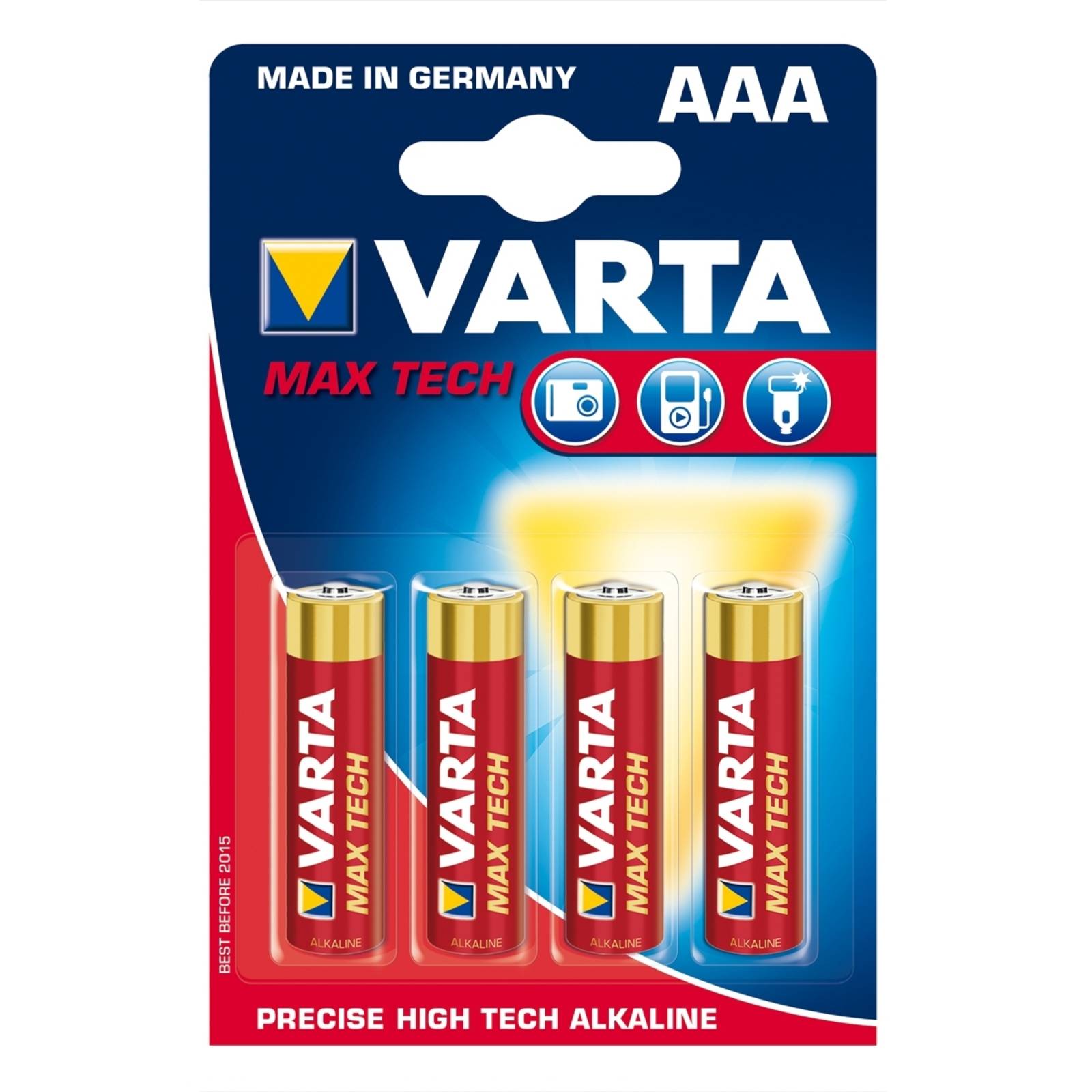 Varta Max Tech-batterier AAA Micro 4703 i 4-pack blister